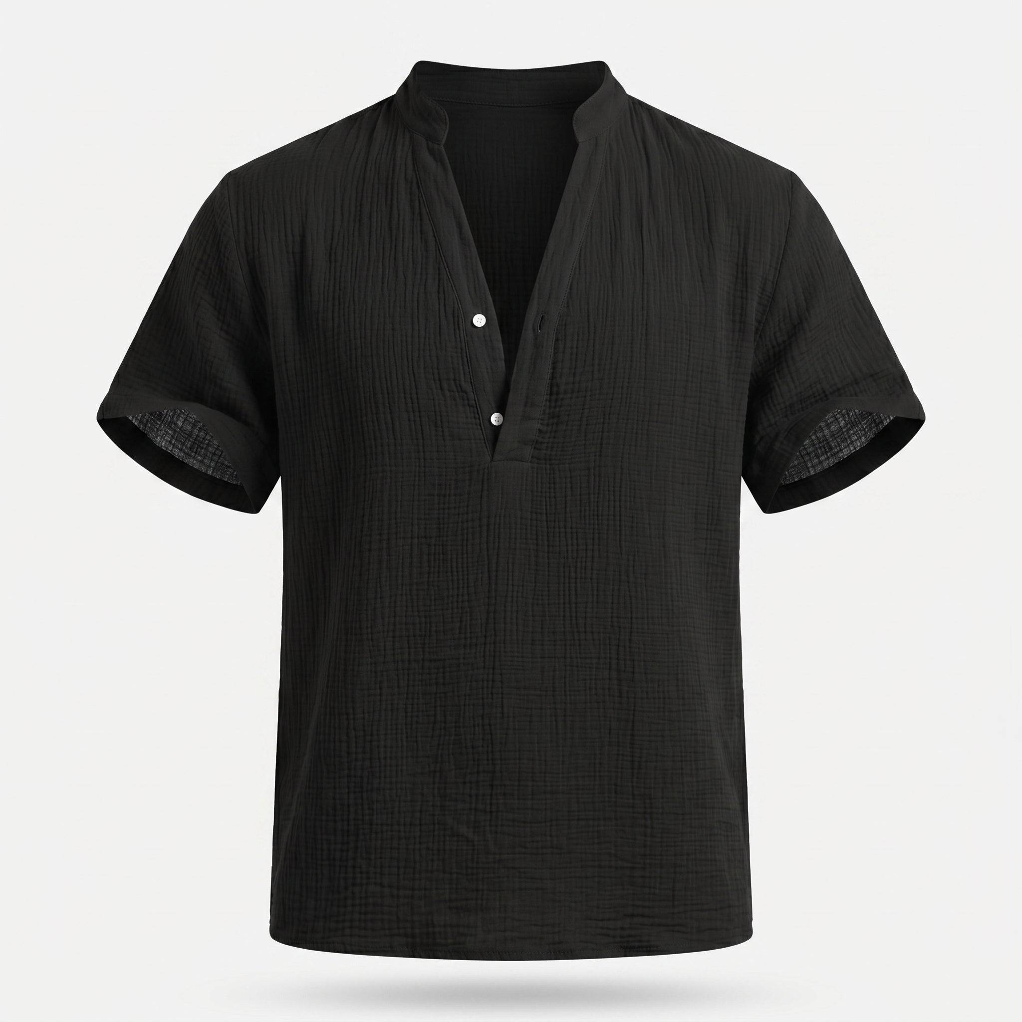 Atelier Rivelle | Chemise Lin Homme Été Col V Décontractée Légère Ample