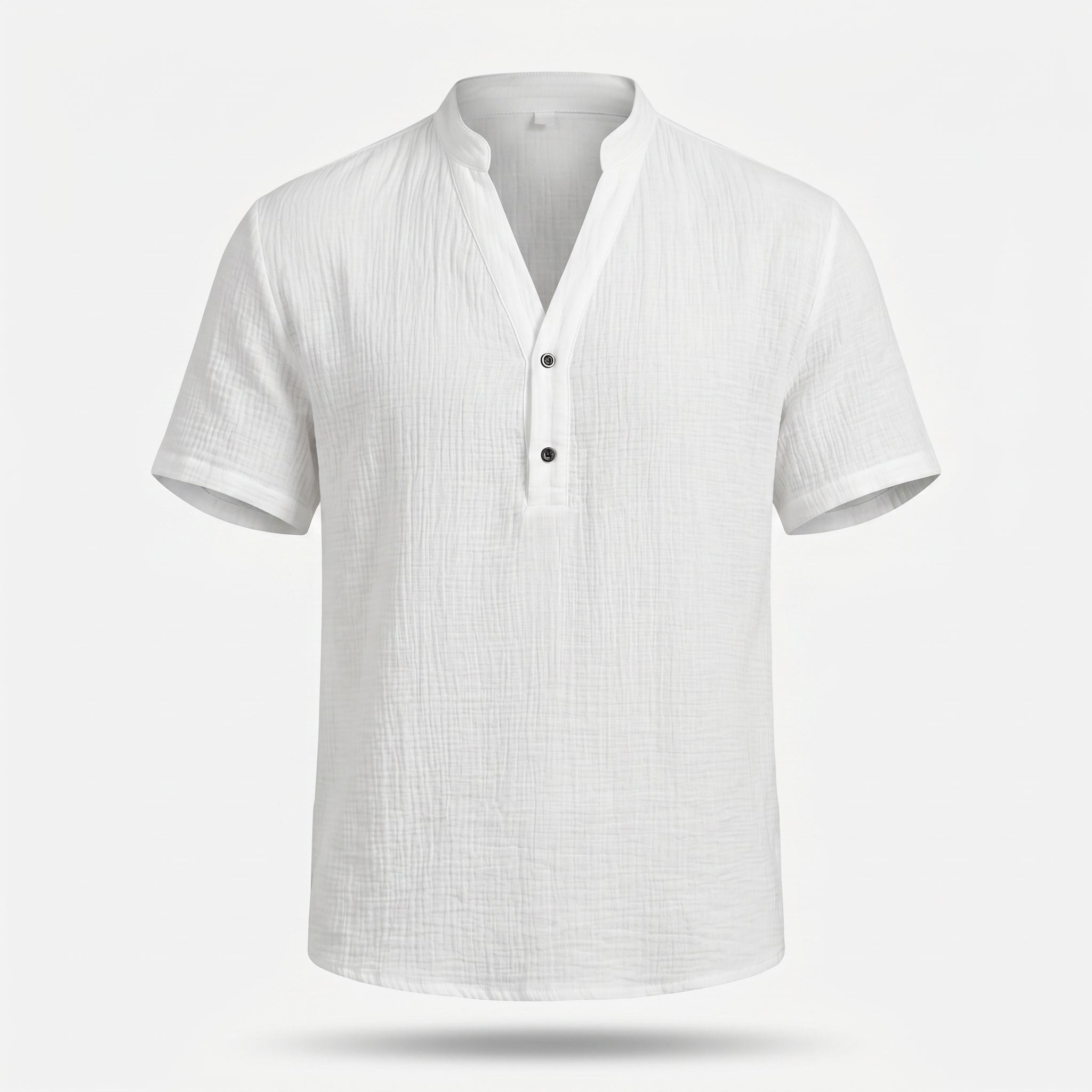Atelier Rivelle | Chemise Lin Homme Été Col V Décontractée Légère Ample