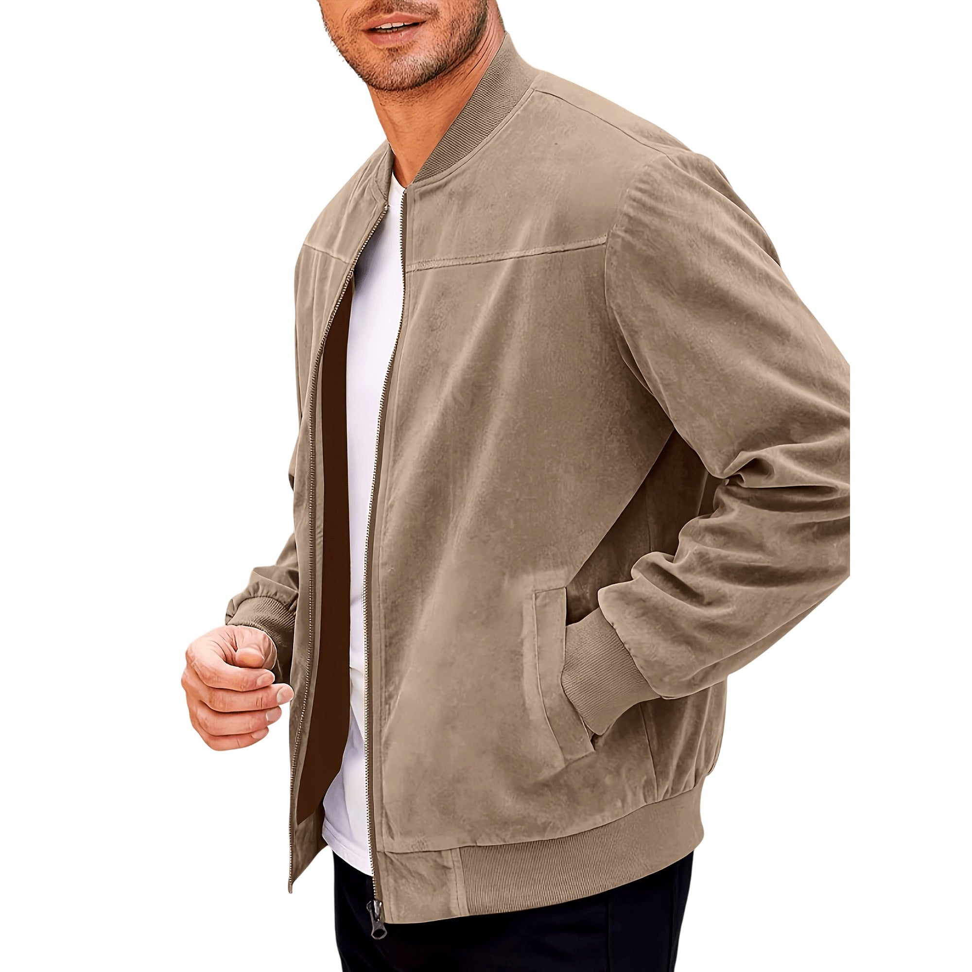 Atelier Rivelle | Veste Zippée Homme Col Montant Sport Casual Confort