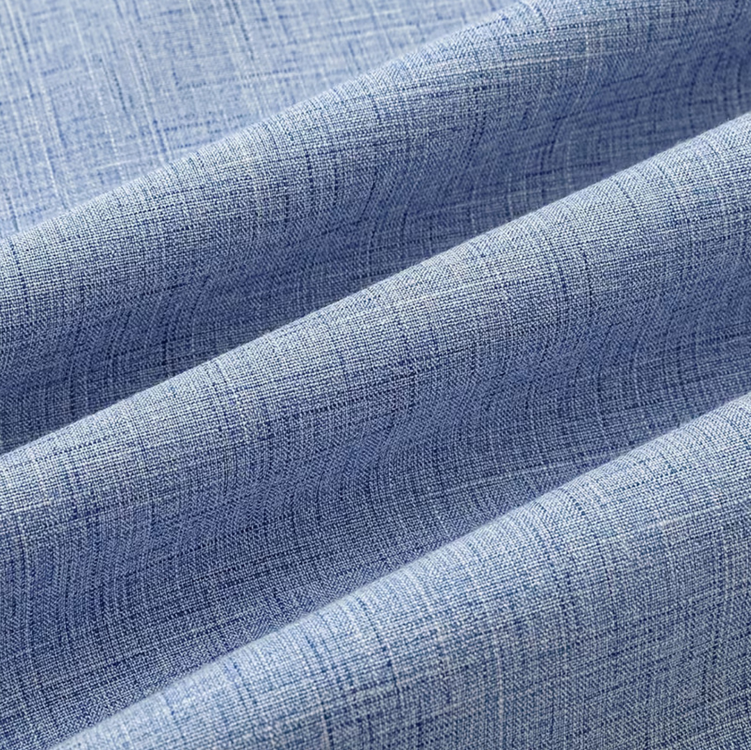 Atelier Rivelle | Chemise Homme Manches Courtes Été Casual Bleu Léger Confort