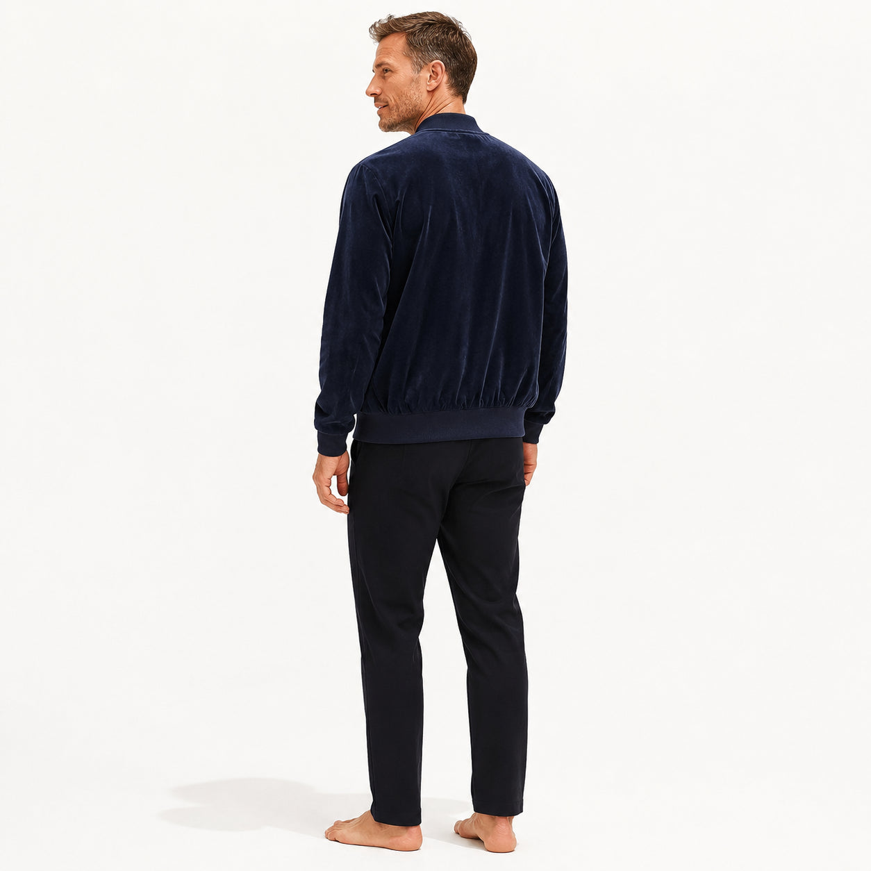 Atelier Rivelle | Veste Zippée Homme Col Montant Sport Casual Confort