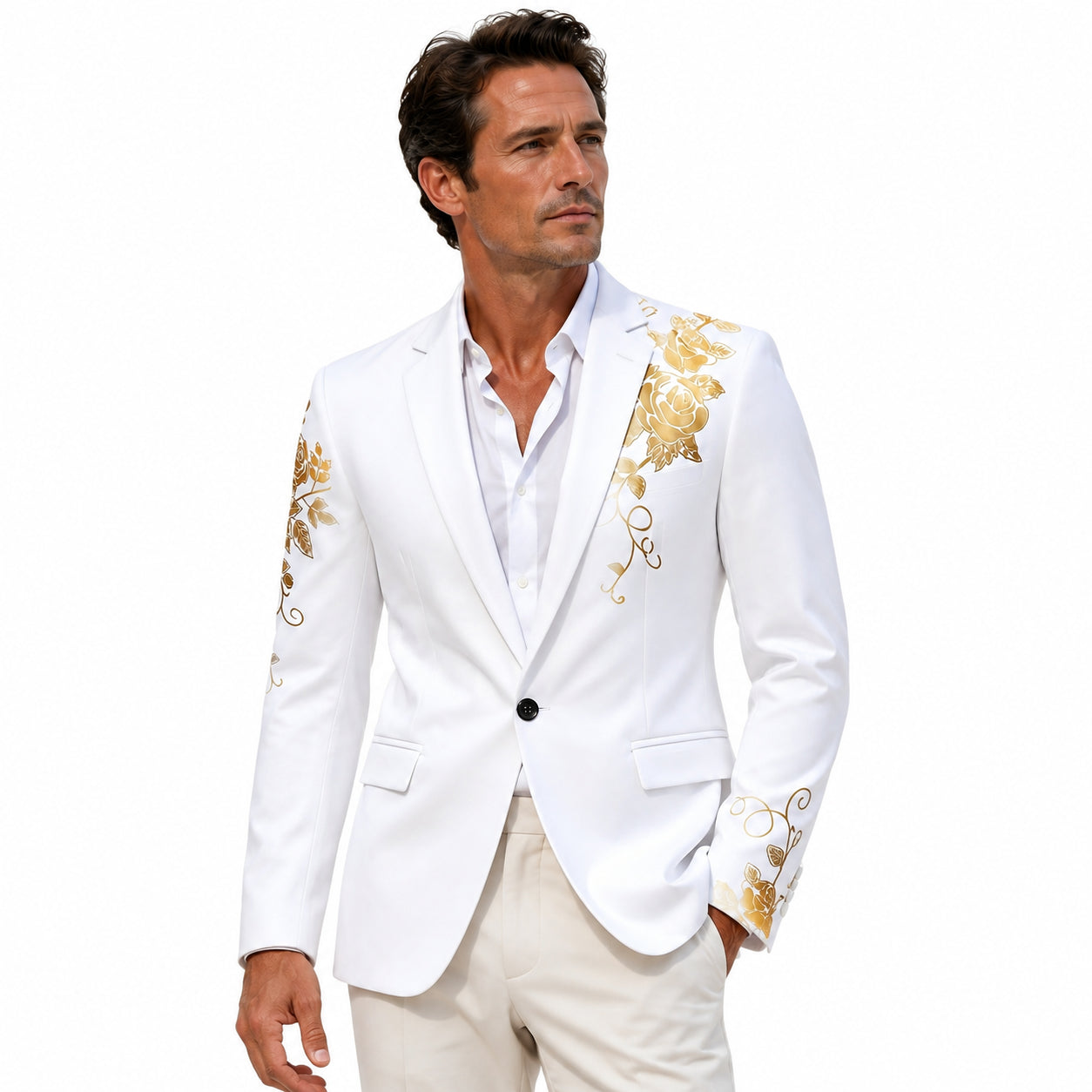 Atelier Rivelle | Veste Costume Homme Affaires Élégant Boutonné