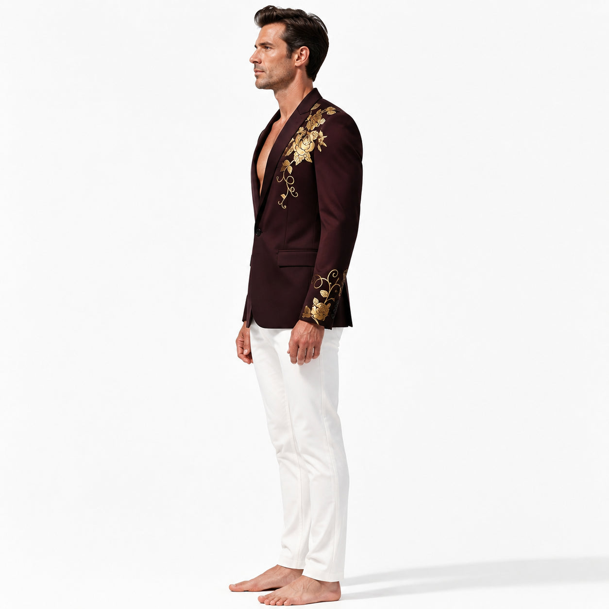 Atelier Rivelle | Veste Costume Homme Affaires Élégant Boutonné