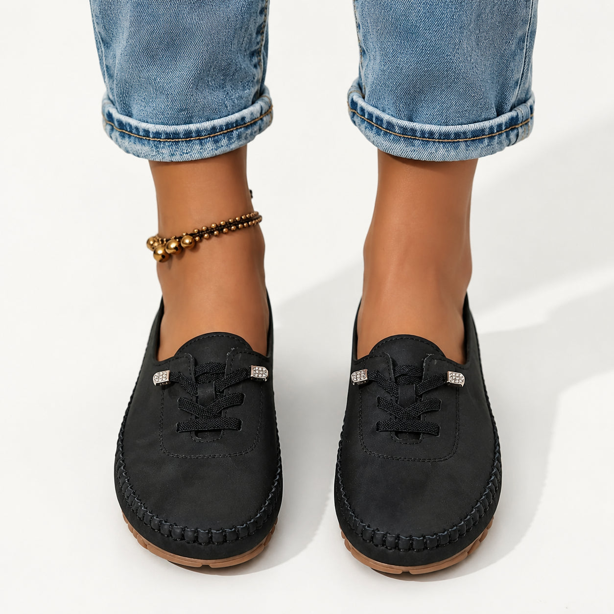Atelier Rivelle | Baskets Basses Femme Grande Taille Souples Lacets Rétro Confort