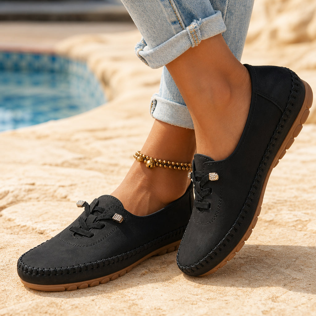 Atelier Rivelle | Baskets Basses Femme Grande Taille Souples Lacets Rétro Confort