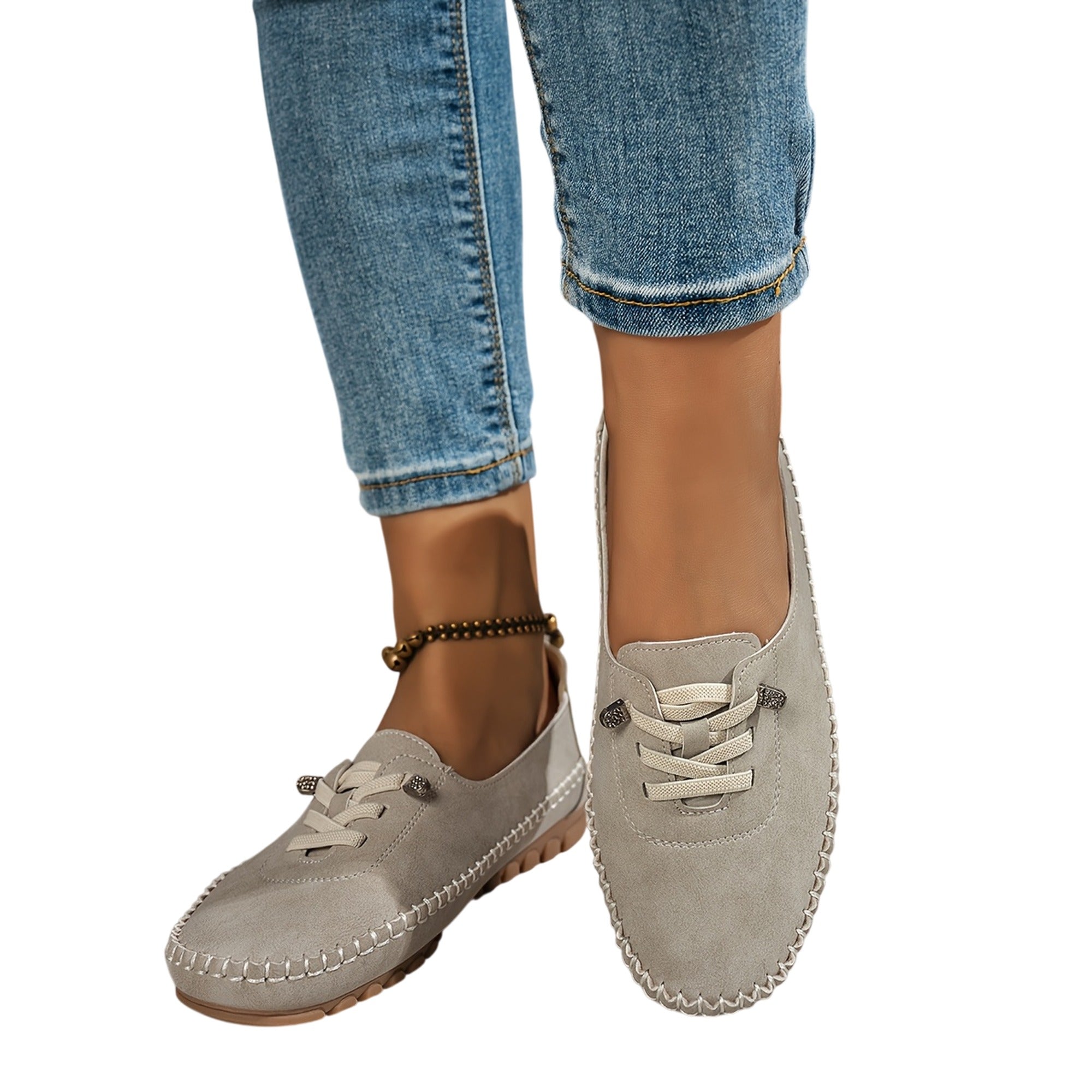 Atelier Rivelle | Baskets Basses Femme Grande Taille Souples Lacets Rétro Confort