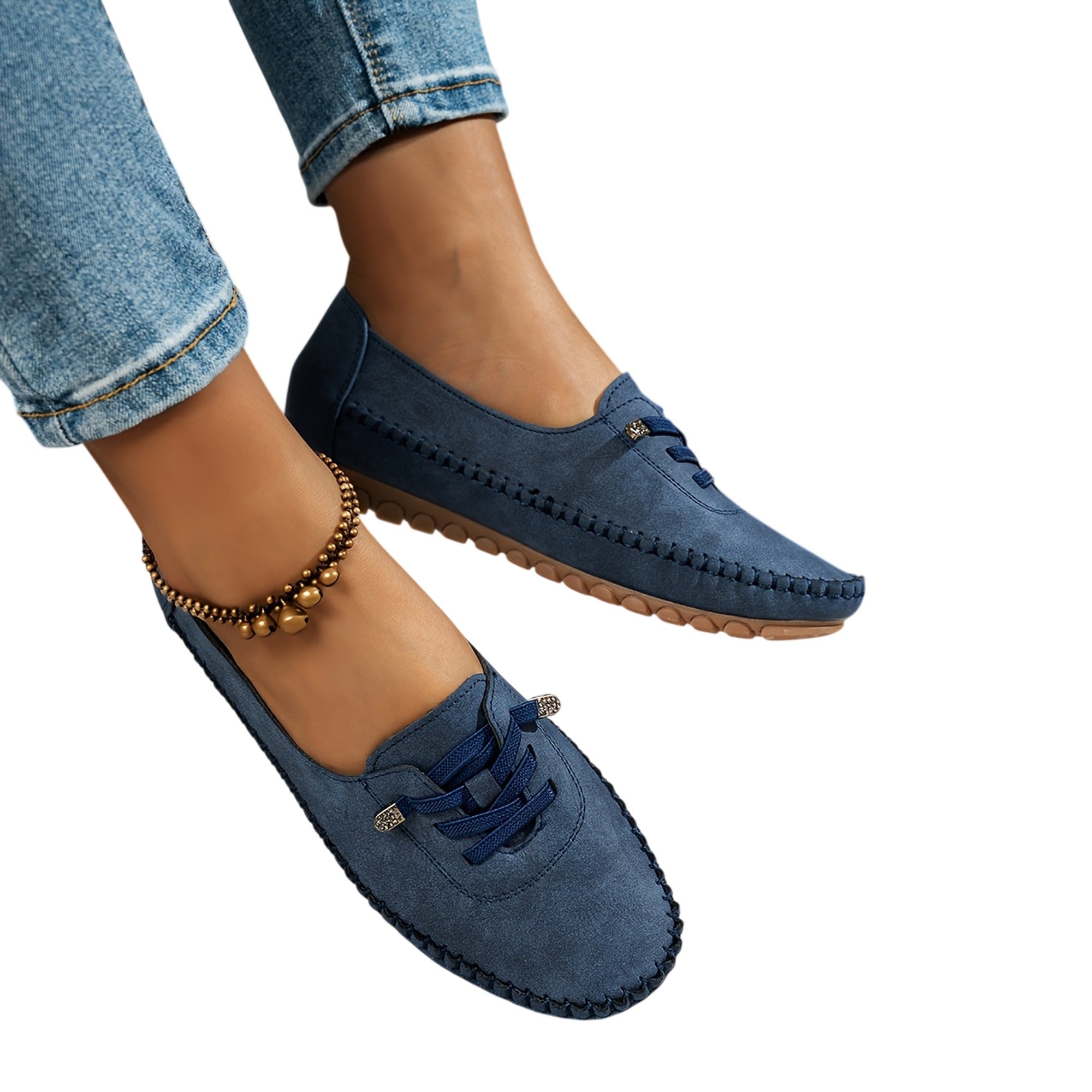 Atelier Rivelle | Baskets Basses Femme Grande Taille Souples Lacets Rétro Confort