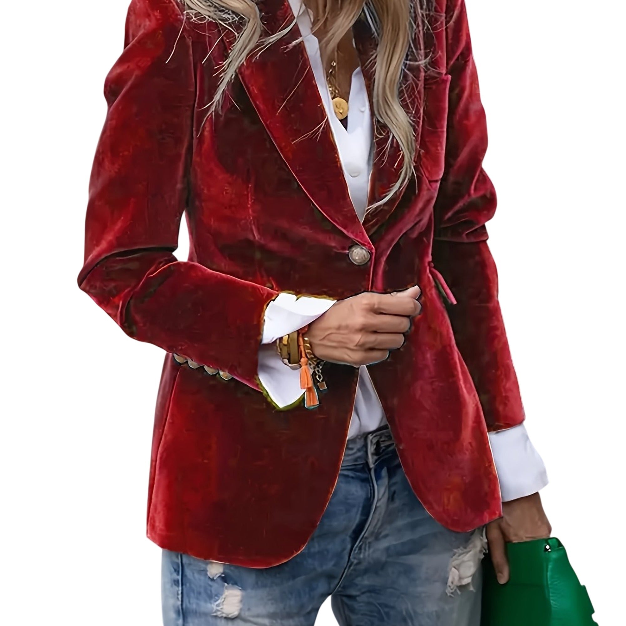 Atelier Rivelle | Blazer Femme Col Tailleur Élégant Automne Chic Bureau