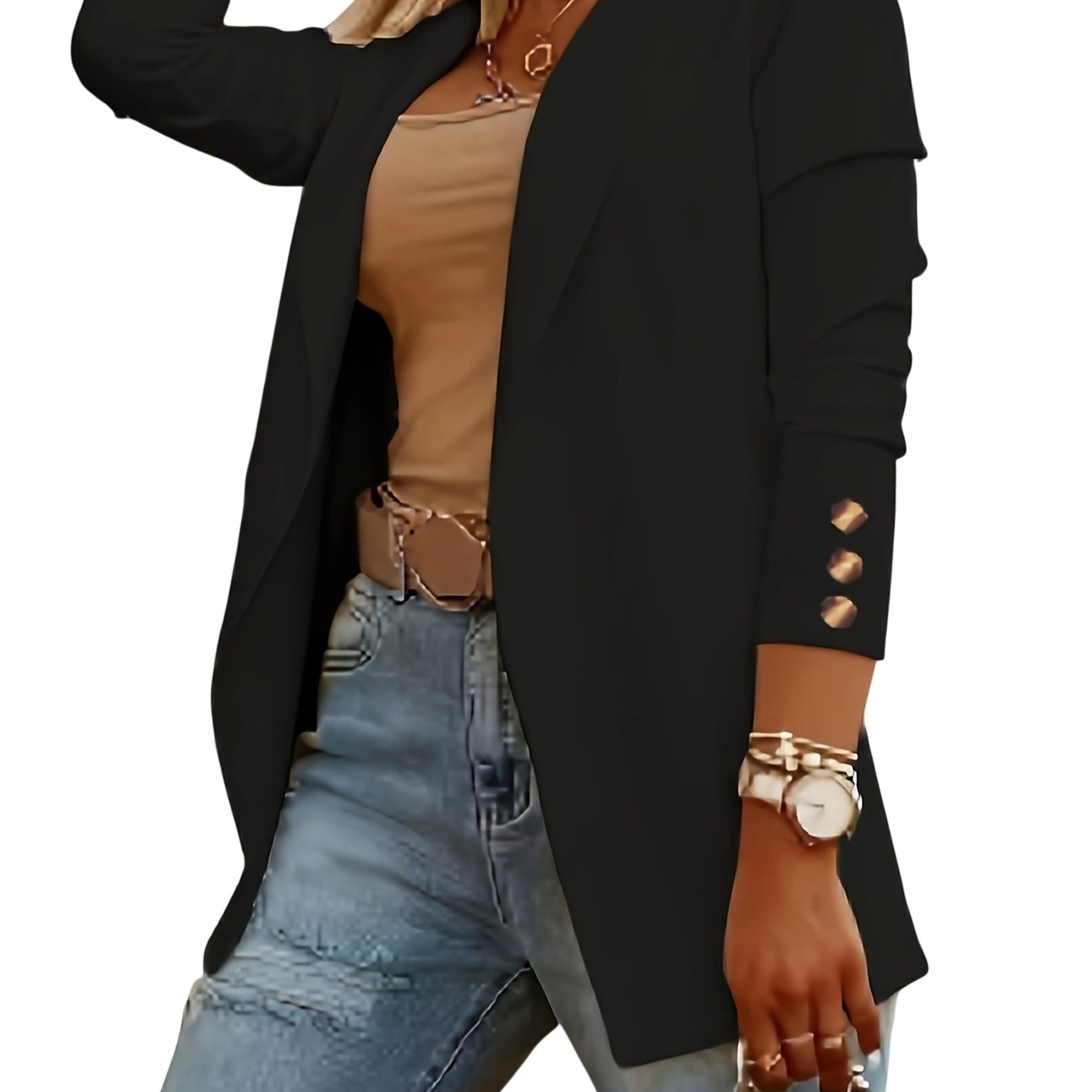 Atelier Rivelle | Blazer Femme Grande Taille Été Élégant Léger Décontracté