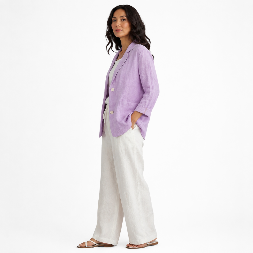 Atelier Rivelle | Blazer Femme Printemps Été Décontracté Léger Poches