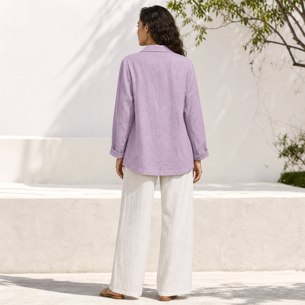 Atelier Rivelle | Blazer Femme Printemps Été Décontracté Léger Poches