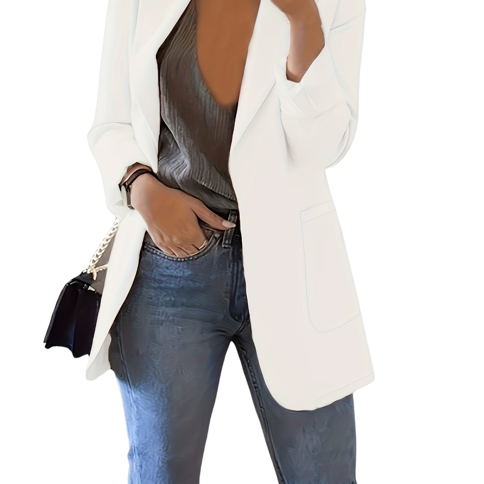Atelier Rivelle | Blazer Femme Structuré Élégant Bureau Doublé Chic