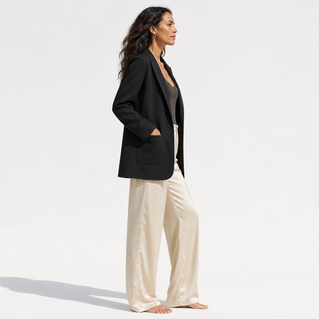 Atelier Rivelle | Blazer Femme Structuré Élégant Bureau Doublé Chic