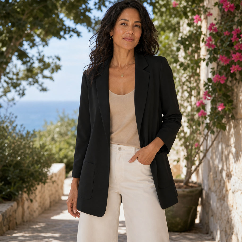 Atelier Rivelle | Blazer Femme Structuré Élégant Bureau Doublé Chic
