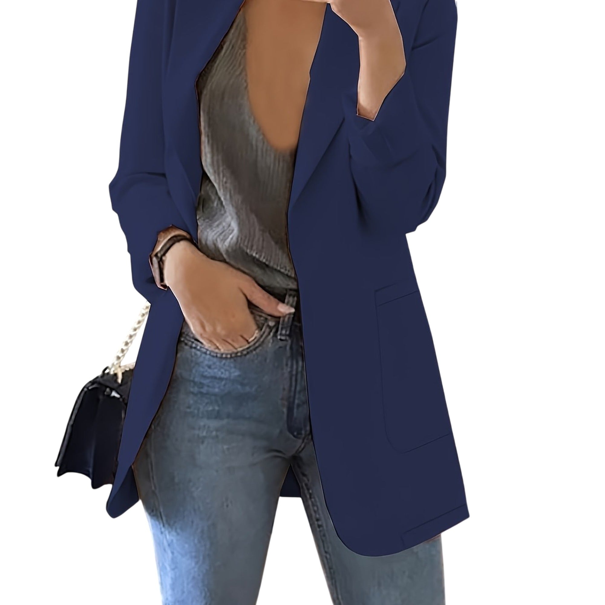 Atelier Rivelle | Blazer Femme Structuré Élégant Bureau Doublé Chic