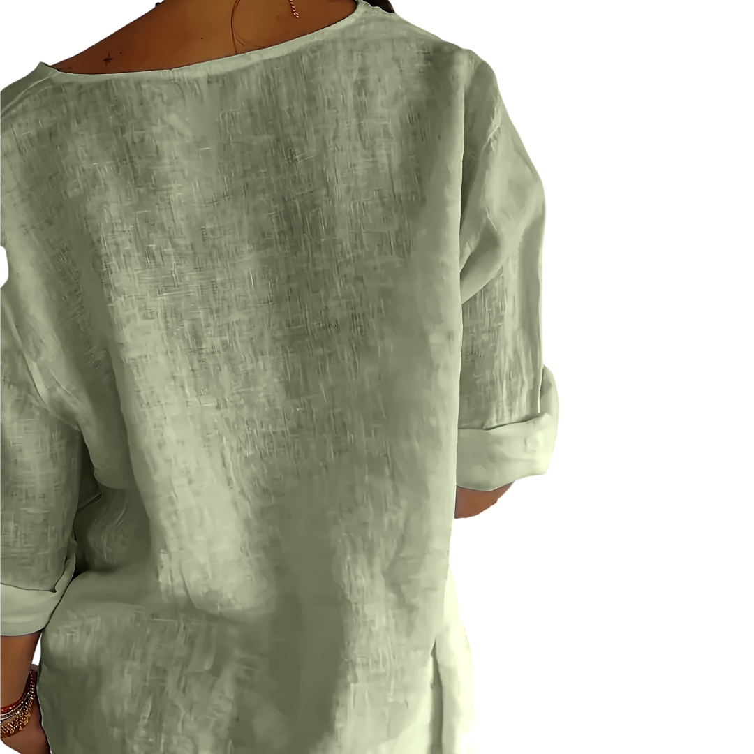 Atelier Rivelle | Chemise Femme Ample Décontractée Boutons Légère Été