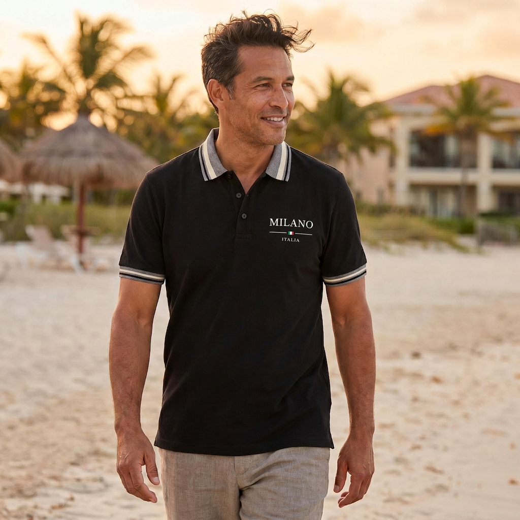 Atelier Rivelle | Chemise Homme Été Décontracté Col Boutonné Manches Courtes