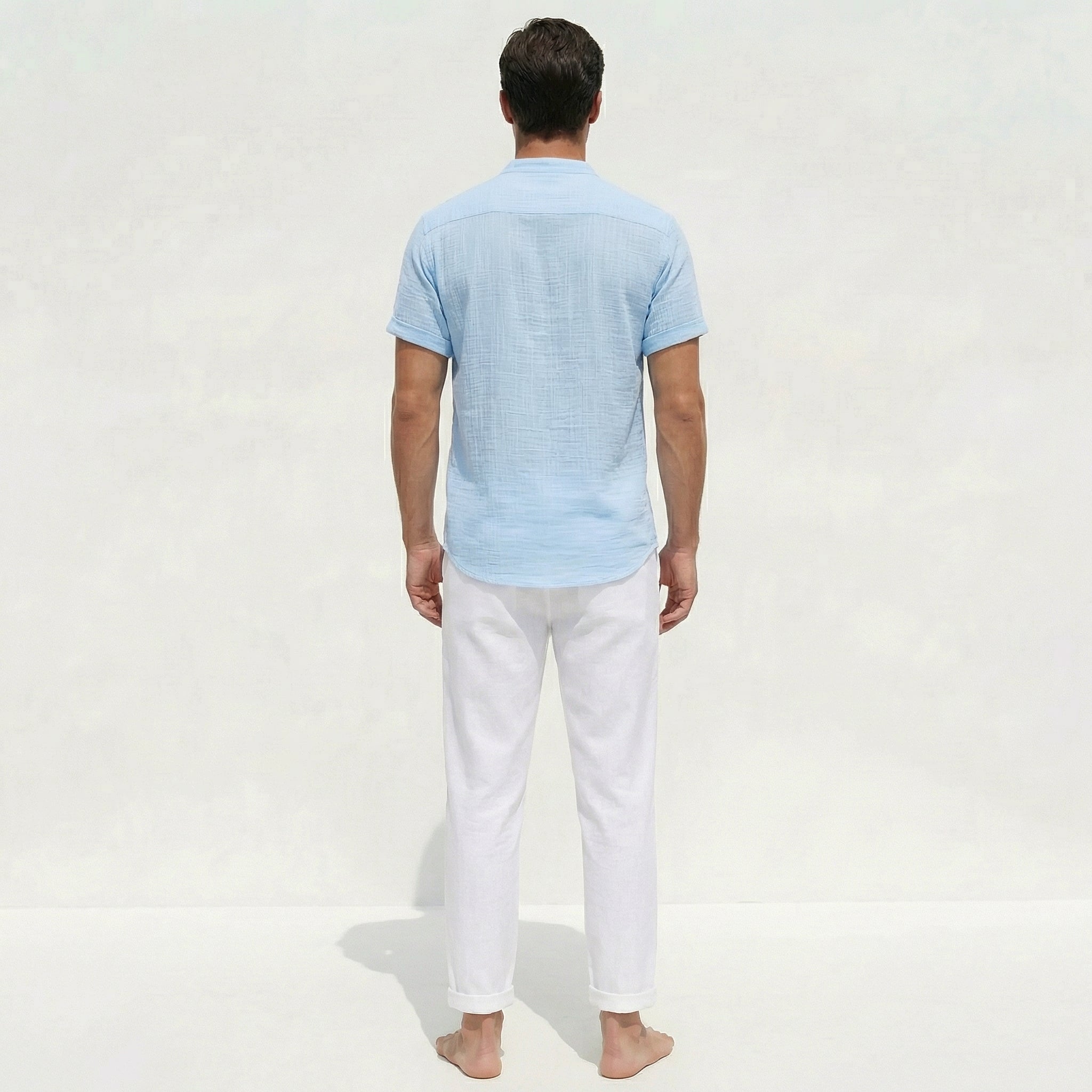Atelier Rivelle | Chemise Homme Lin Été Légère Respirante Tenue Vacances