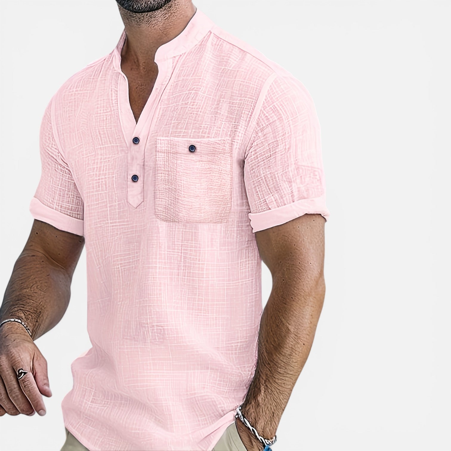 Atelier Rivelle | Chemise Homme Lin Été Légère Respirante Tenue Vacances