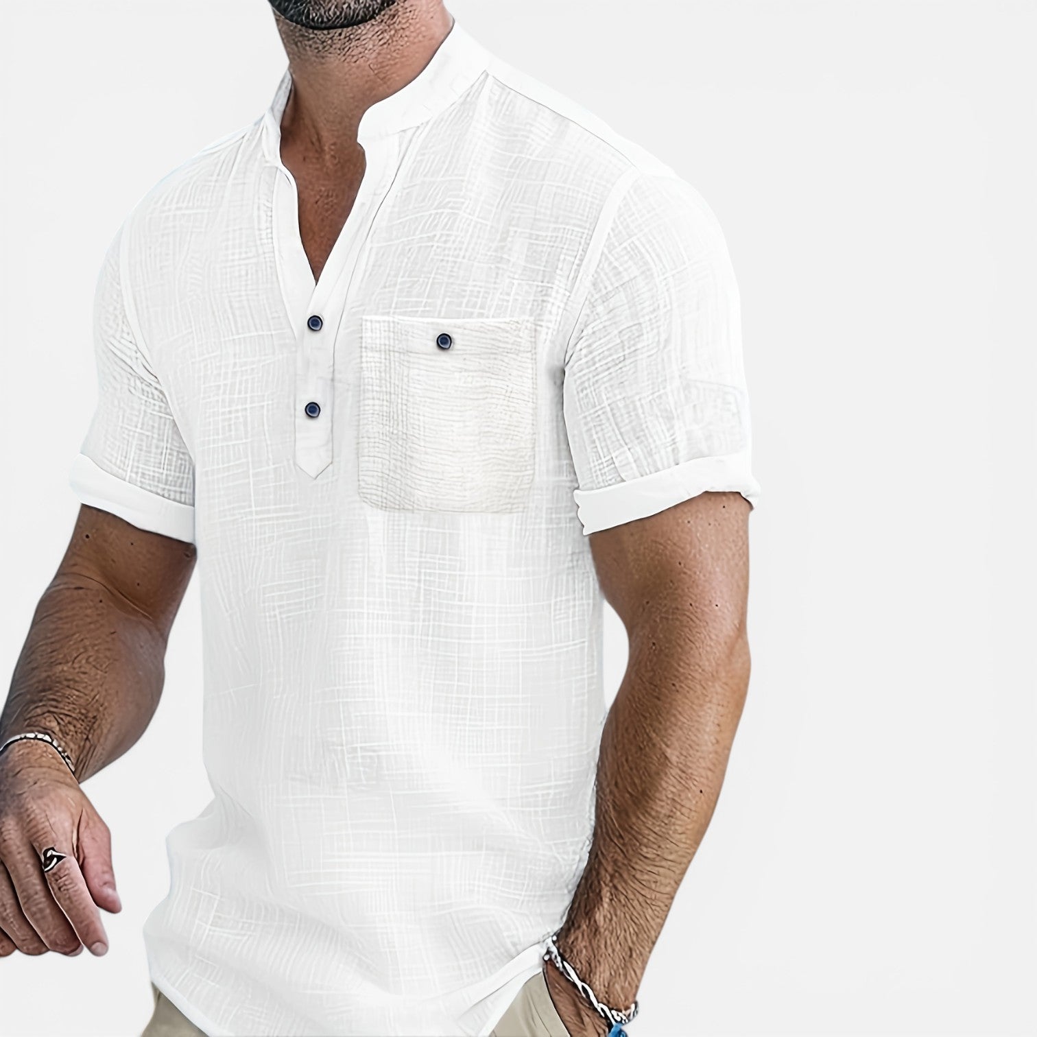 Atelier Rivelle | Chemise Homme Lin Été Légère Respirante Tenue Vacances