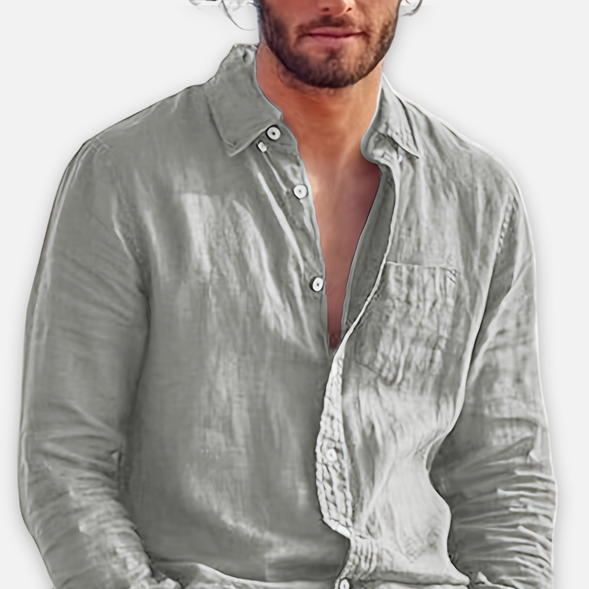 Atelier Rivelle | Chemise Homme Printemps Classique Décontractée Col Revers