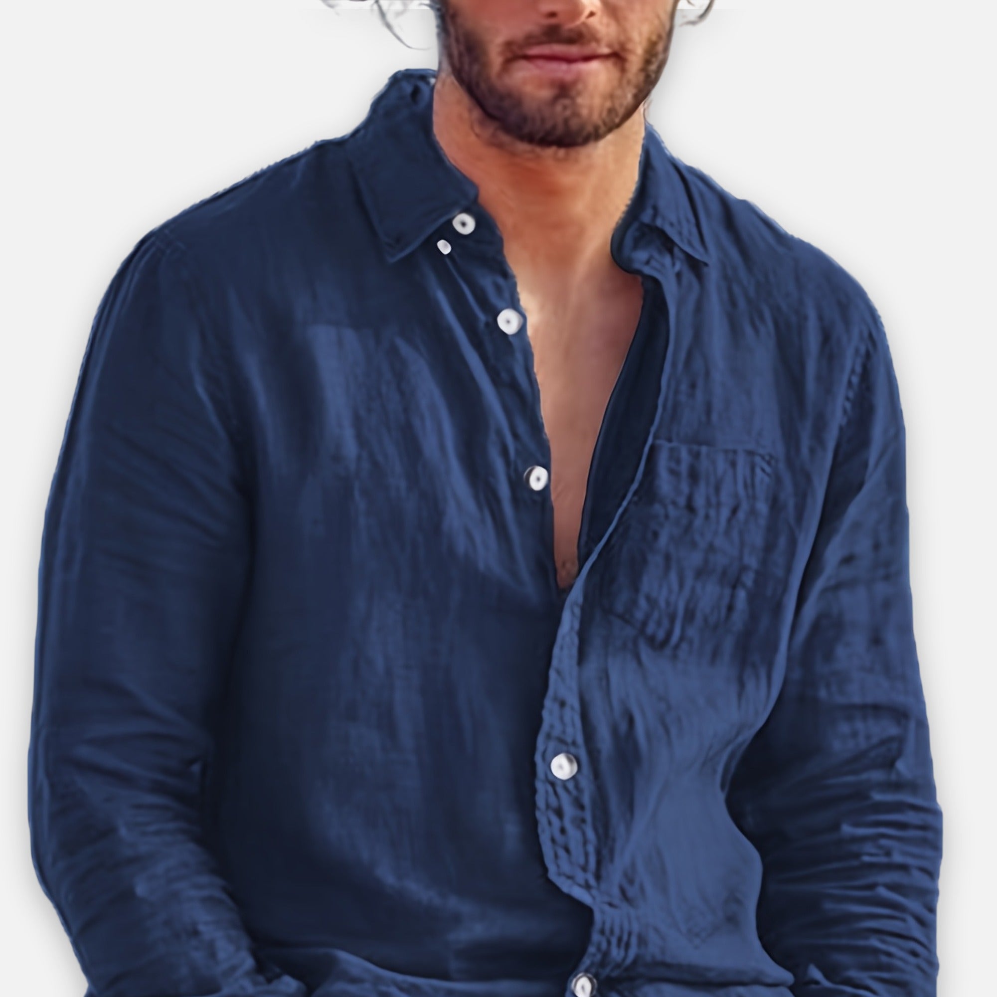 Atelier Rivelle | Chemise Homme Printemps Classique Décontractée Col Revers