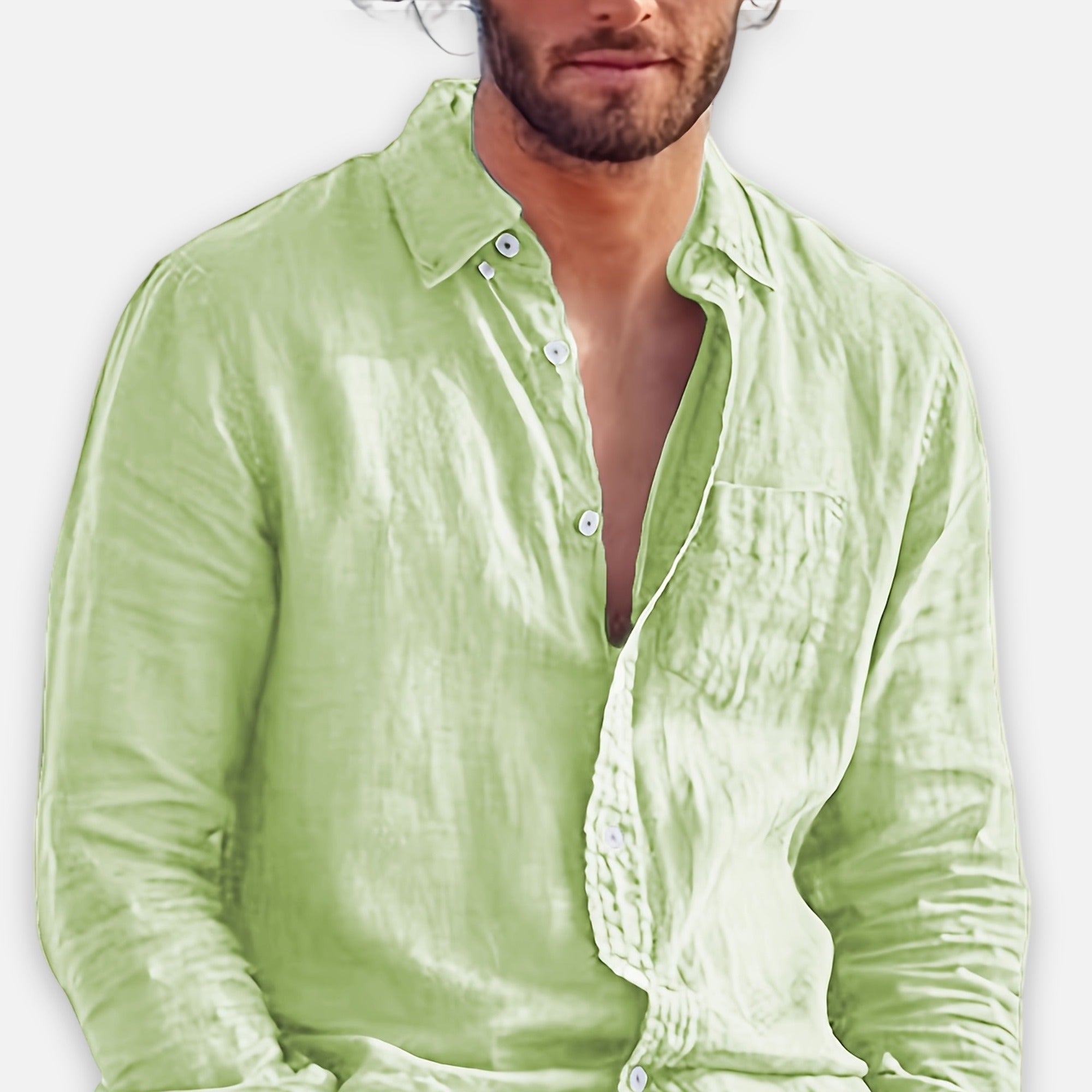 Atelier Rivelle | Chemise Homme Printemps Classique Décontractée Col Revers