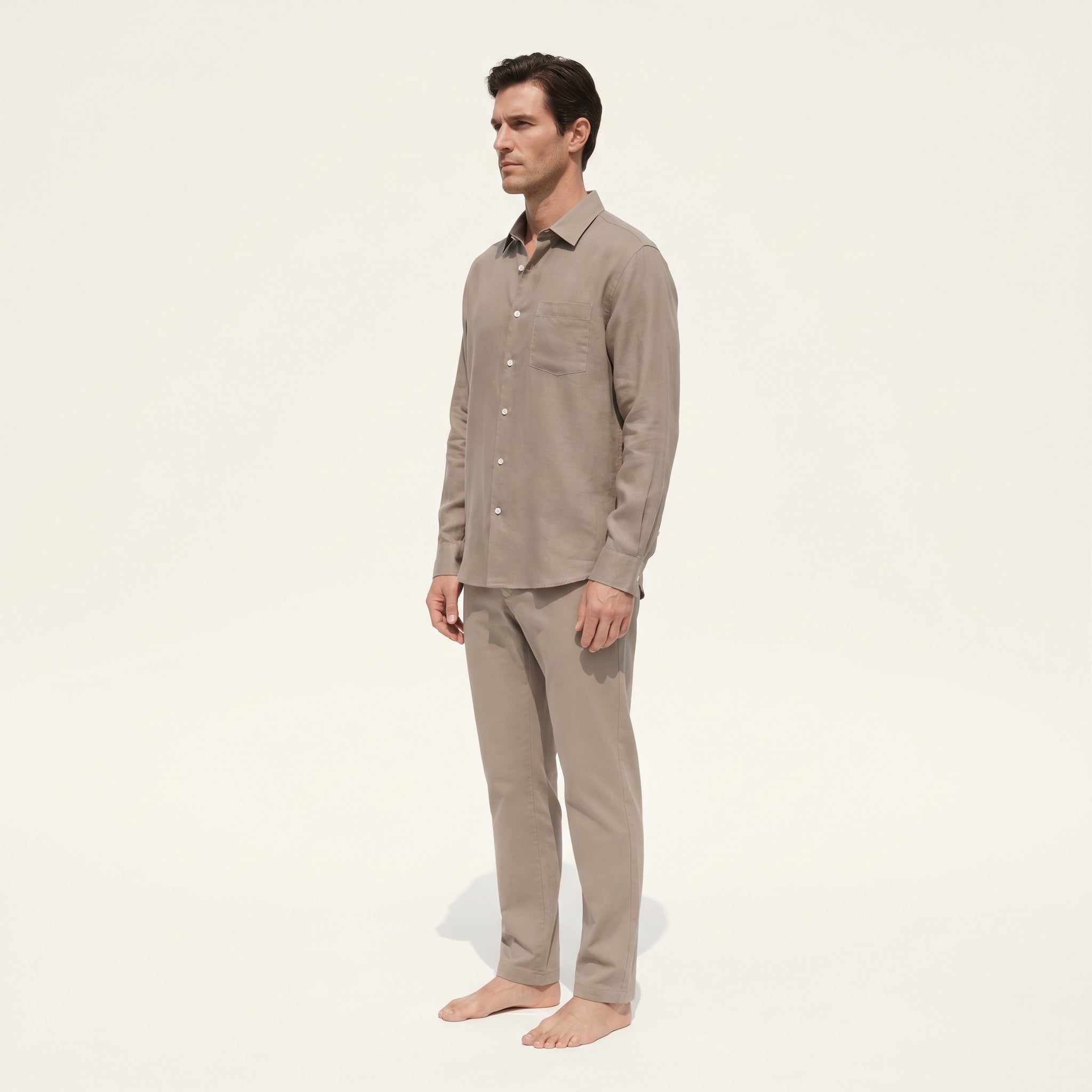 Atelier Rivelle | Chemise Homme Printemps Classique Décontractée Col Revers