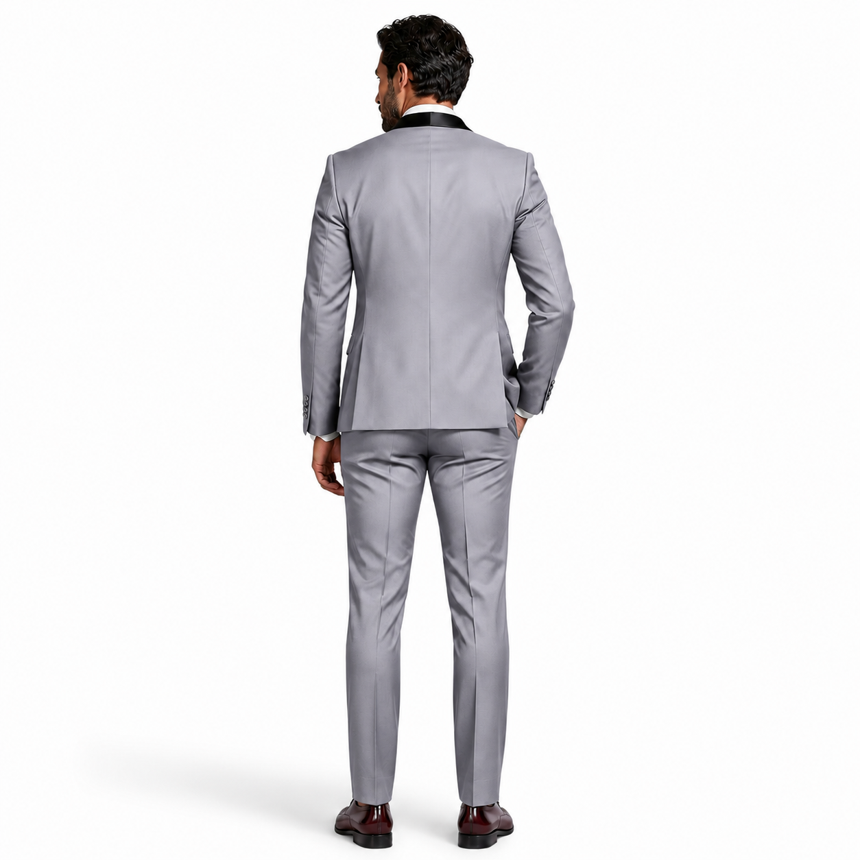 Atelier Rivelle | Costume Homme 3 Pièces Blazer Gilet Pantalon Élégant Mariage Gris
