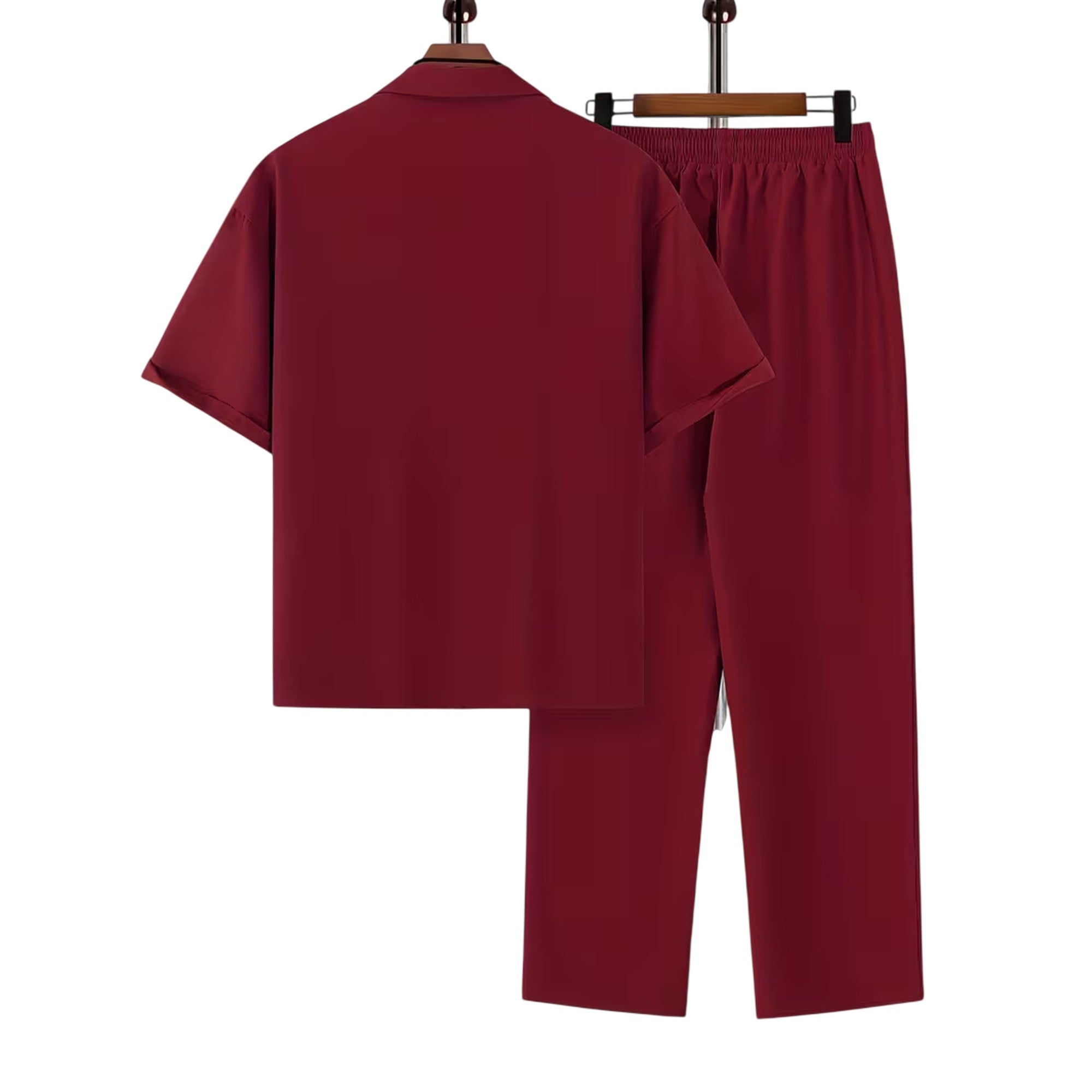 Atelier Rivelle | Ensemble Chemise Pantalon Homme Été Ample Léger Décontracté