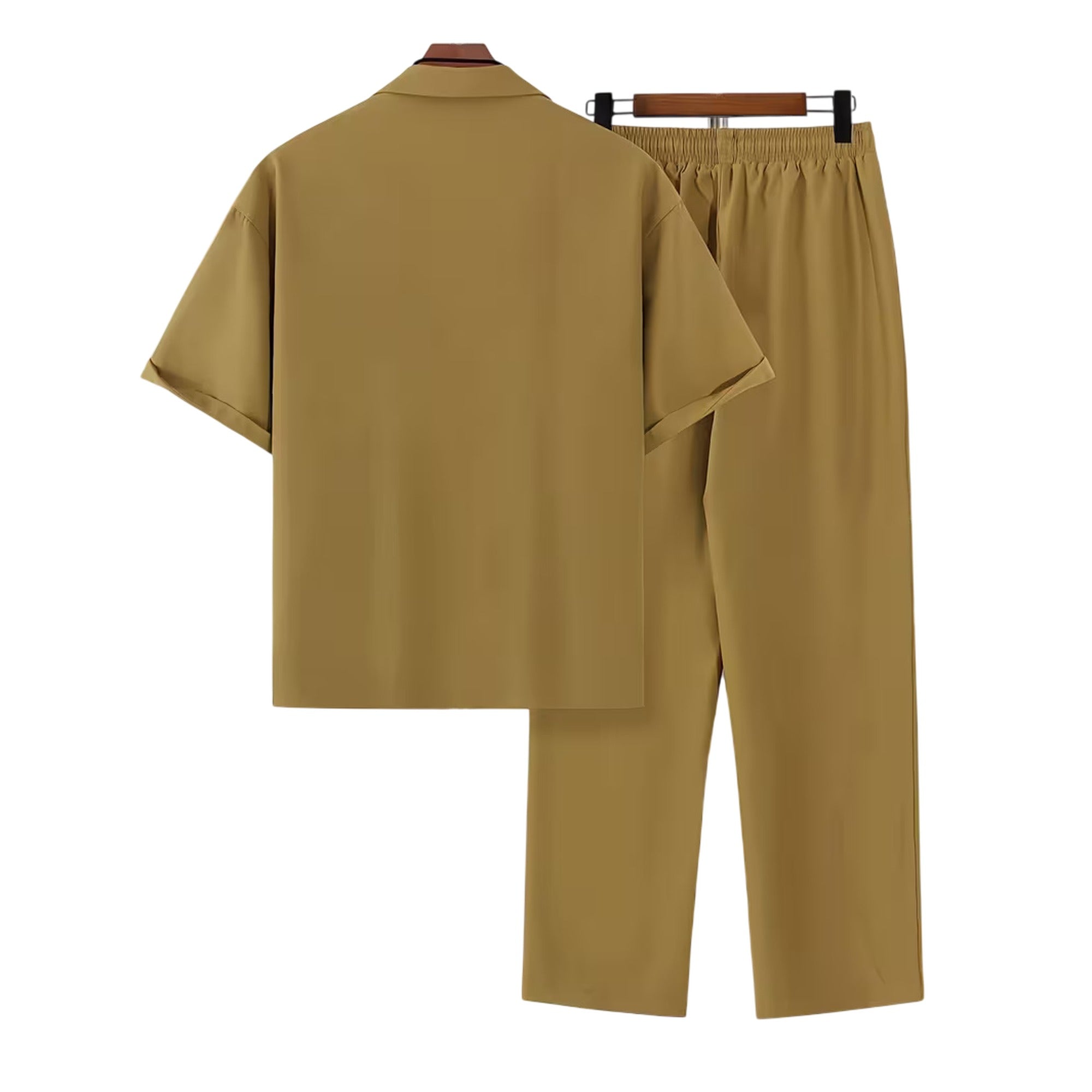 Atelier Rivelle | Ensemble Chemise Pantalon Homme Été Ample Léger Décontracté