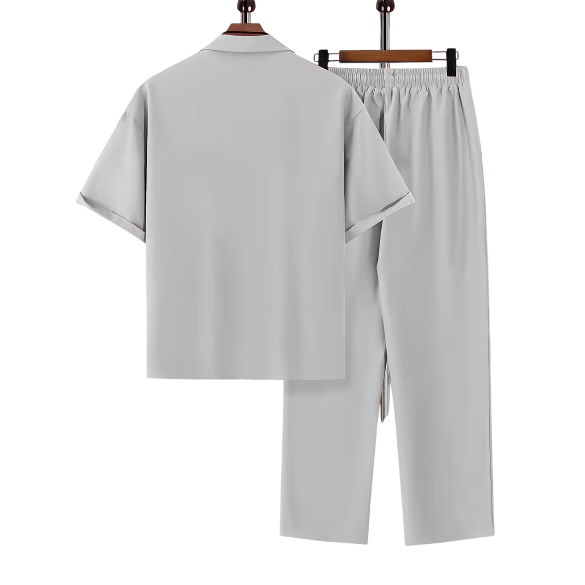 Atelier Rivelle | Ensemble Chemise Pantalon Homme Été Ample Léger Décontracté