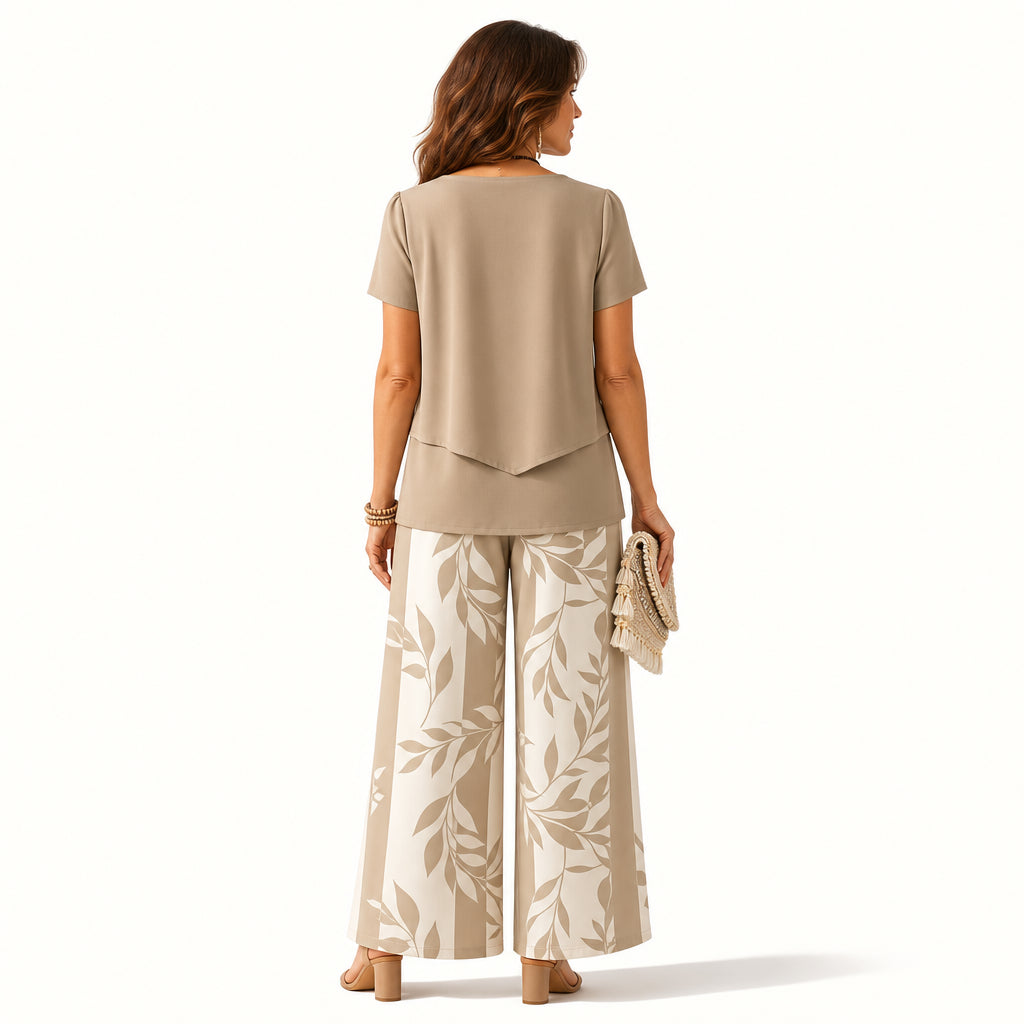Atelier Rivelle | Ensemble Deux Pièces Femme Été Imprimé Floral Fluide Vacances