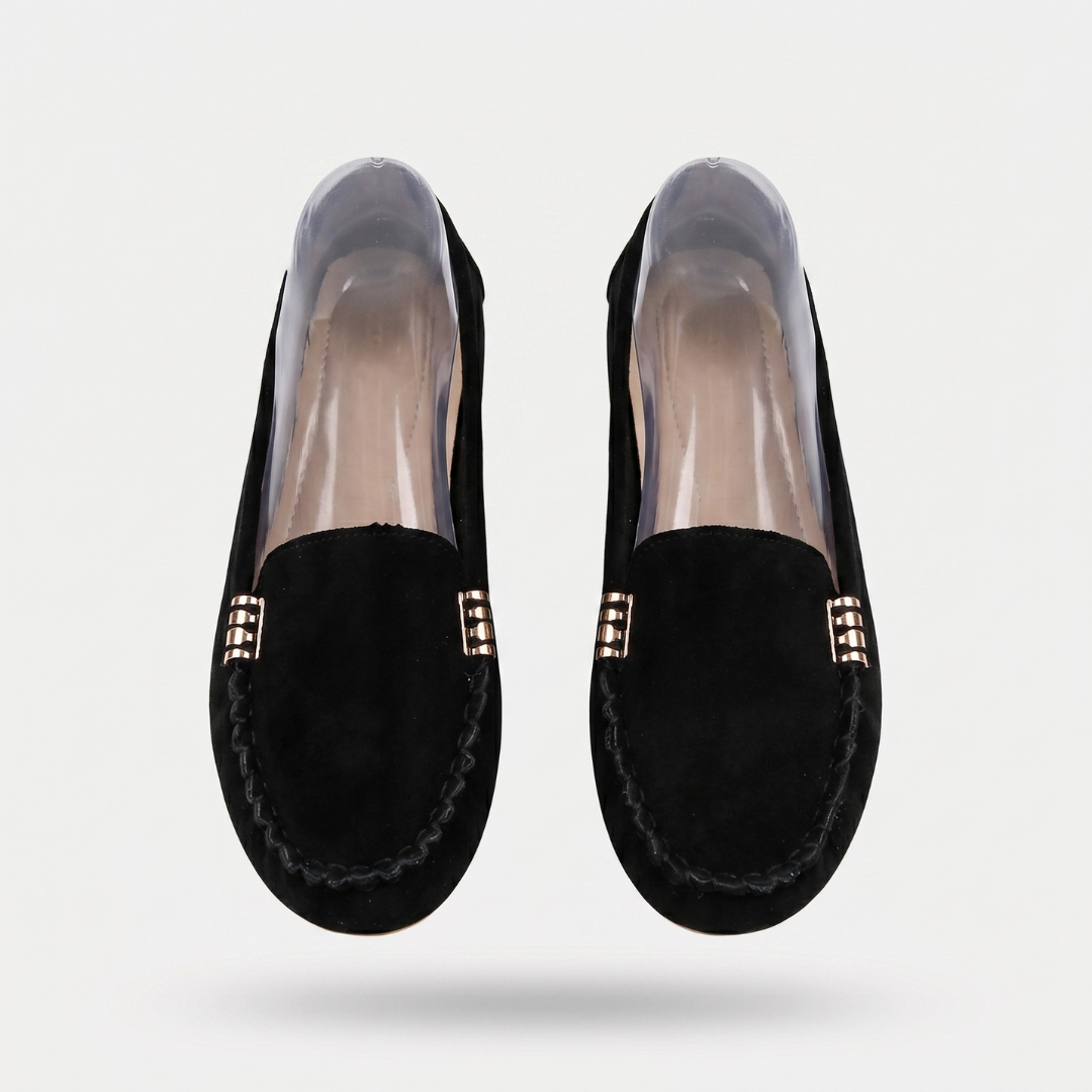 Atelier Rivelle | Mocassins Femme Cuir Souple Bout Rond Détails Métalliques Chic