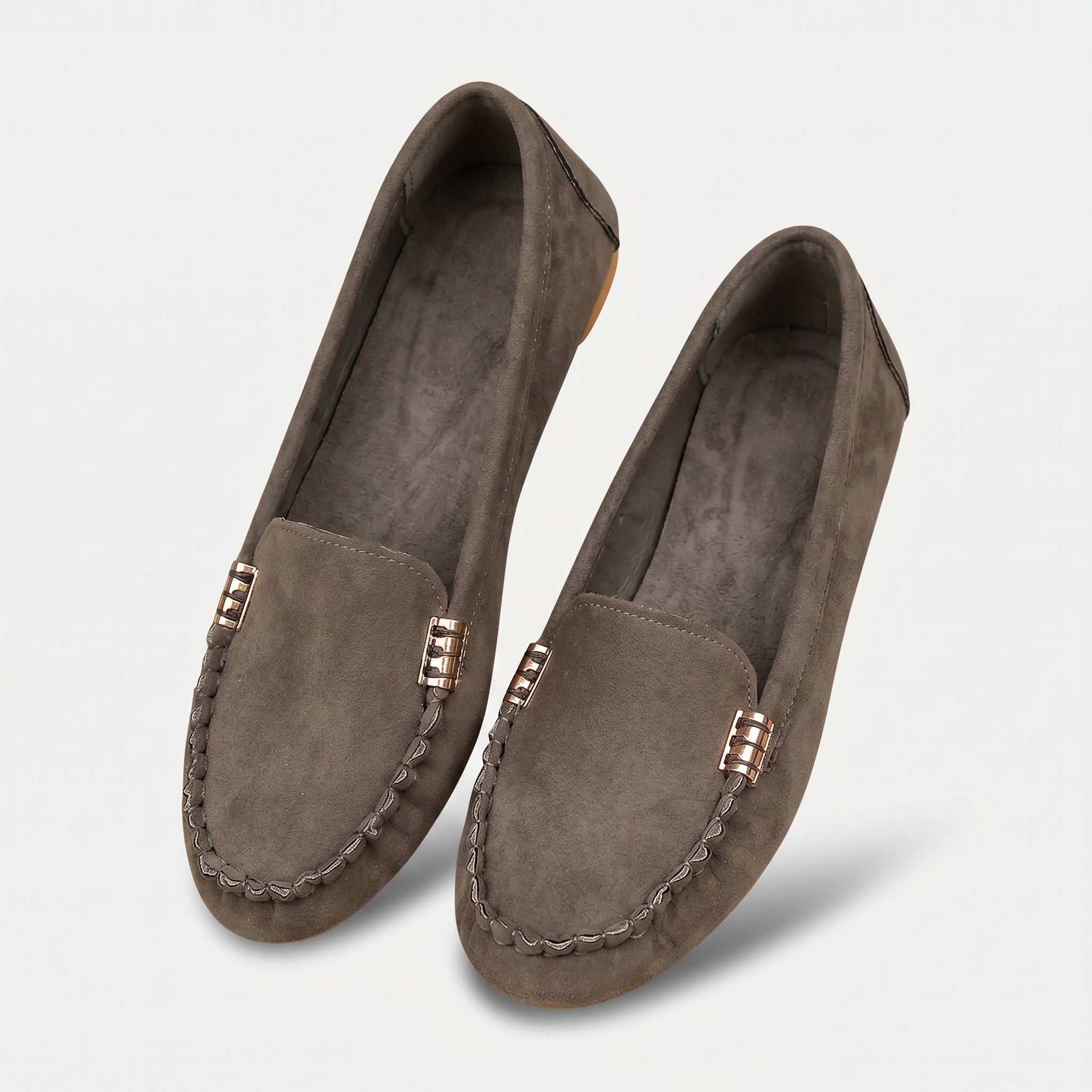 Atelier Rivelle | Mocassins Femme Cuir Souple Bout Rond Détails Métalliques Chic