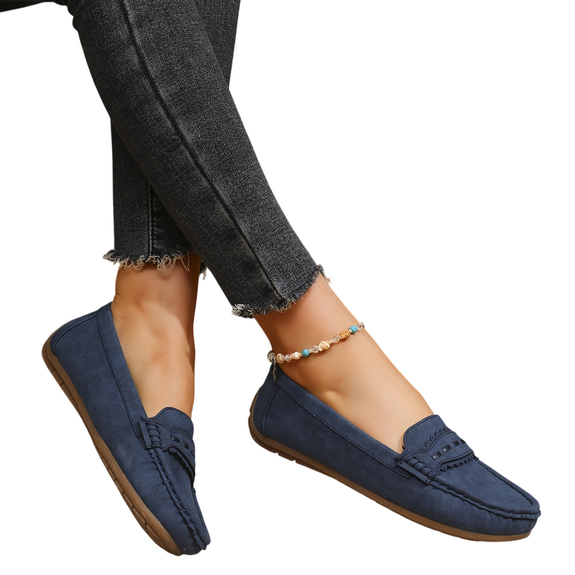 Atelier Rivelle | Mocassins Femme Grande Taille Confort Doux Nœud Couture Main