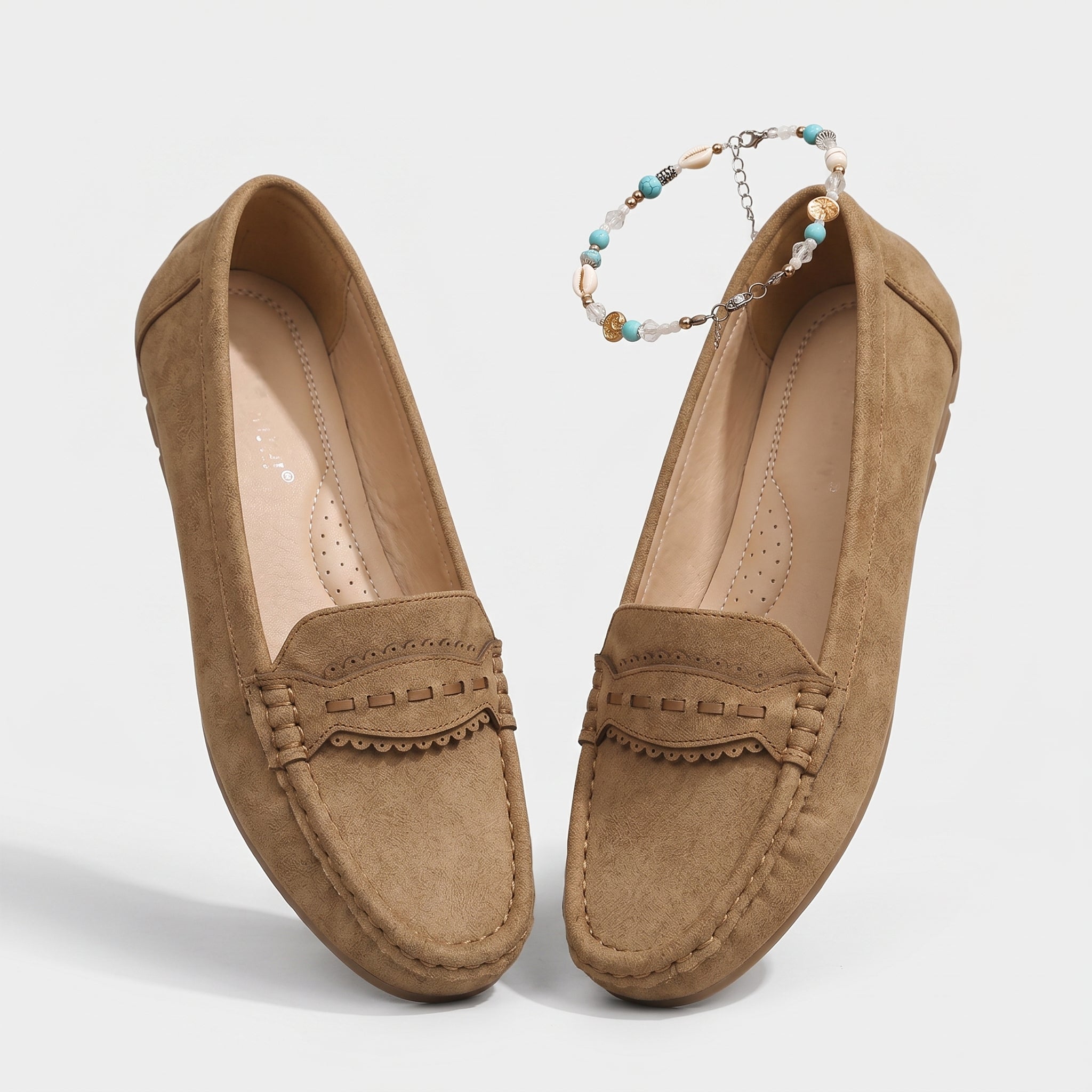 Atelier Rivelle | Mocassins Femme Grande Taille Confort Doux Nœud Couture Main