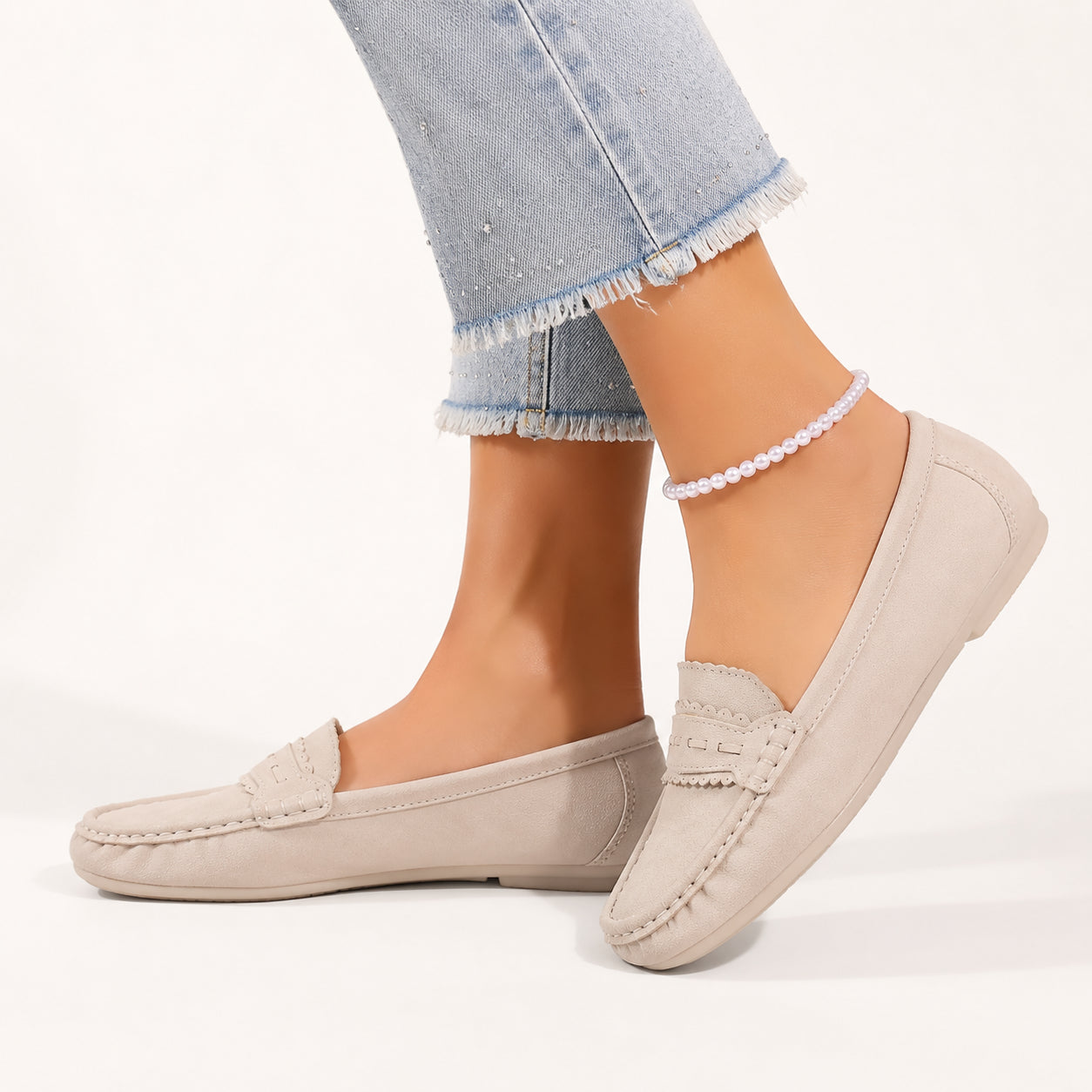 Atelier Rivelle | Mocassins Femme Grande Taille Confort Doux Nœud Couture Main