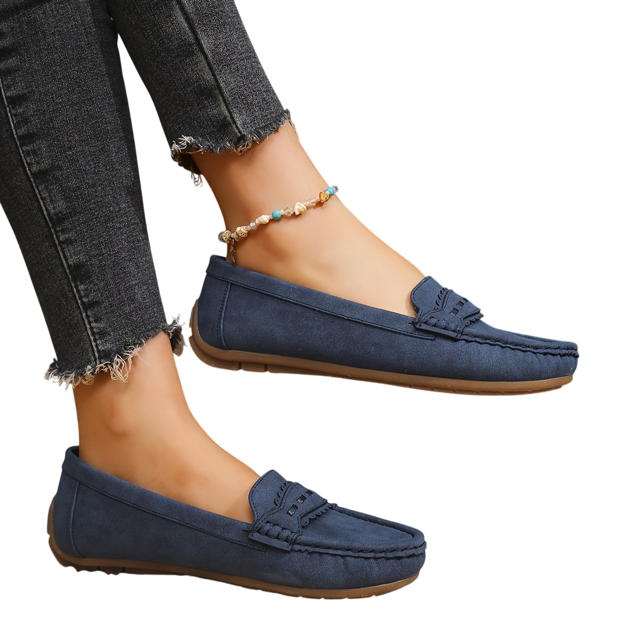 Atelier Rivelle | Mocassins Femme Grande Taille Confort Doux Nœud Couture Main