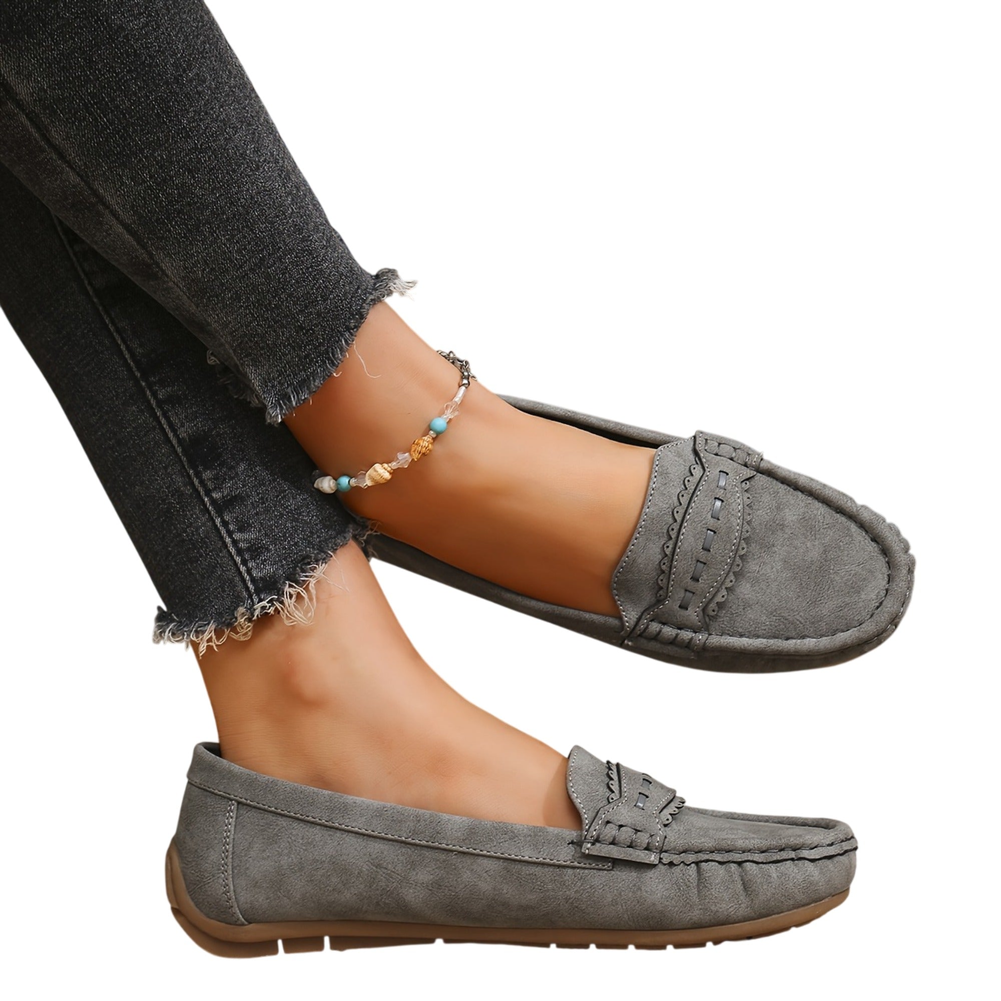 Atelier Rivelle | Mocassins Femme Grande Taille Confort Doux Nœud Couture Main