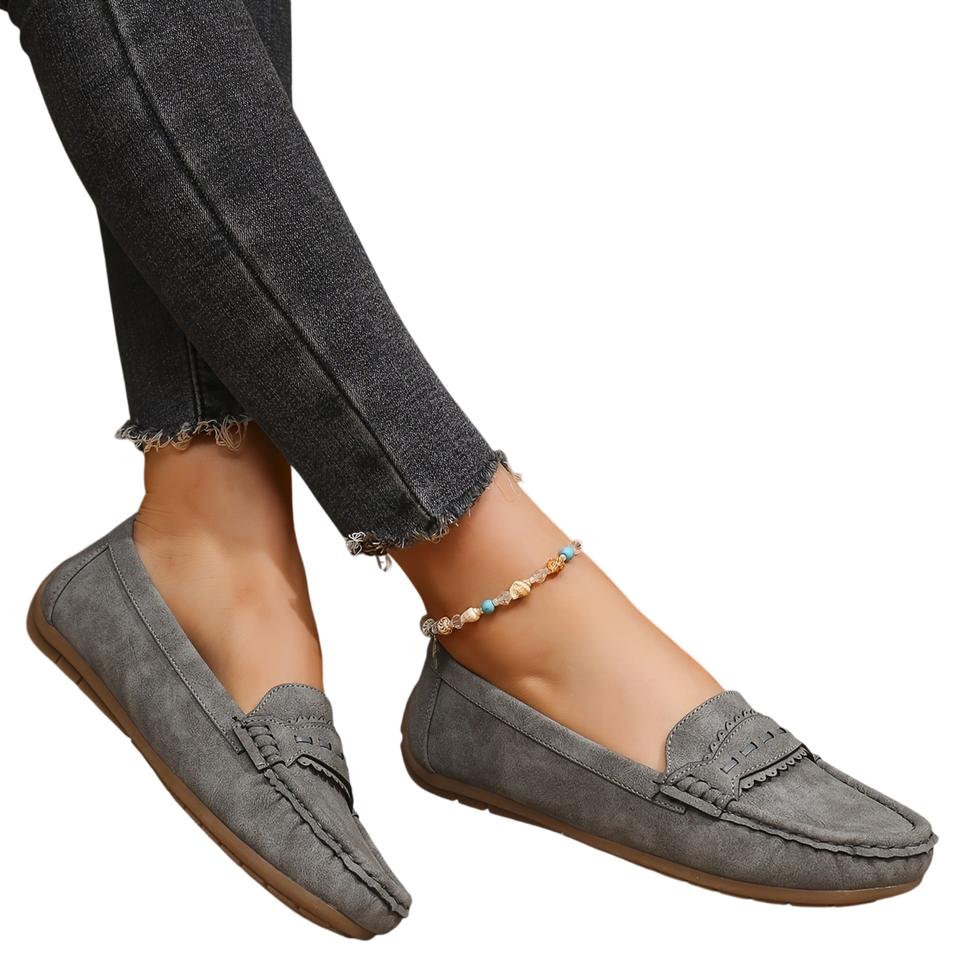 Atelier Rivelle | Mocassins Femme Grande Taille Confort Doux Nœud Couture Main