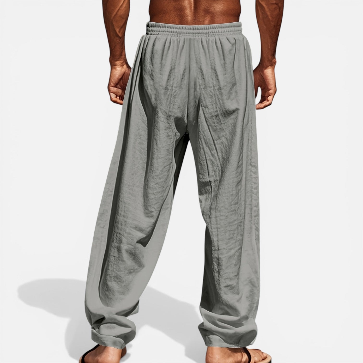 Atelier Rivelle |  Pantalon Lin Homme Été Léger Respirant Taille Élastique