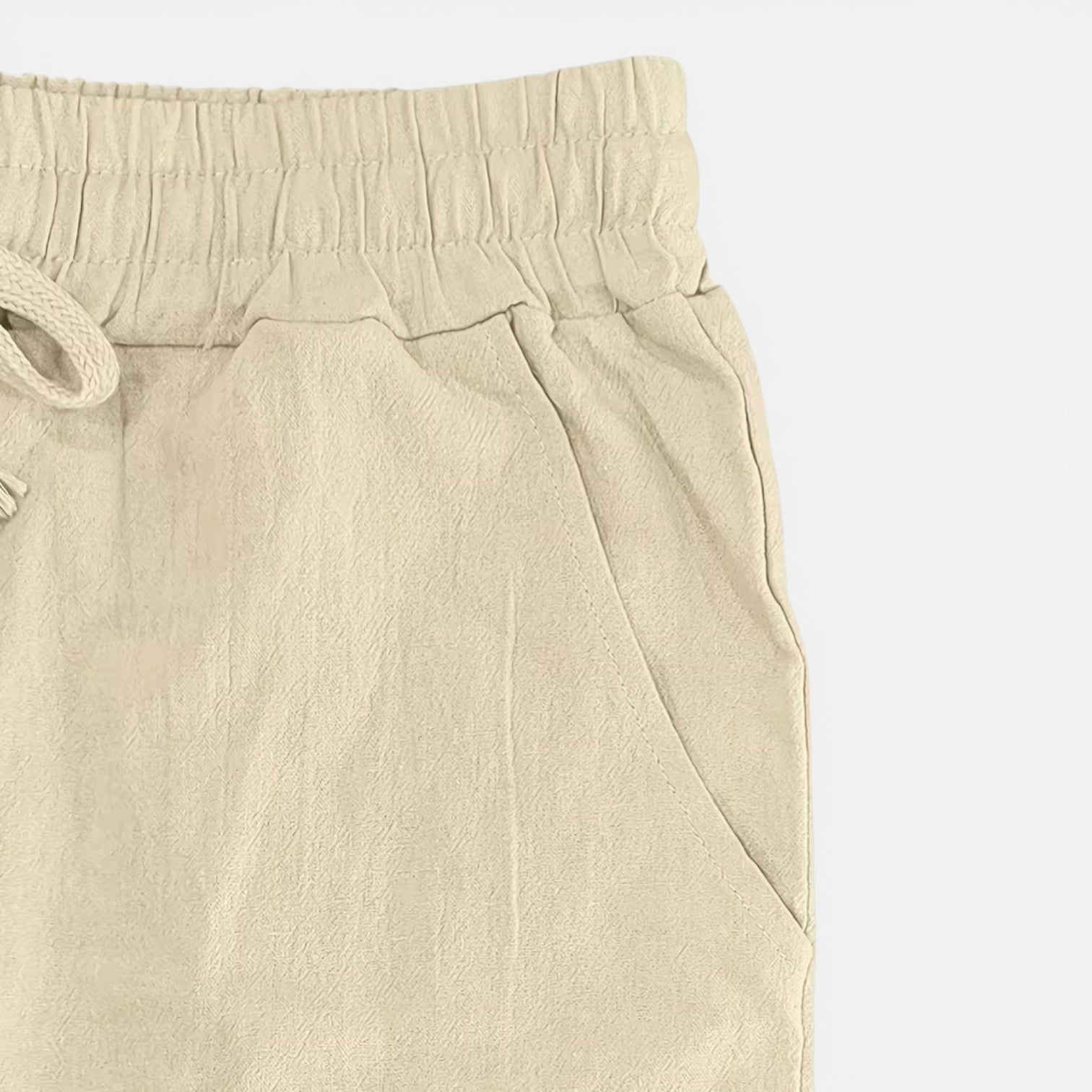 Atelier Rivelle |  Pantalon Lin Homme Été Léger Respirant Taille Élastique