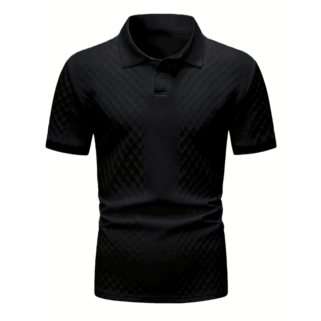Atelier Rivelle | Polo Col Roulé Homme Automne Hiver Élégant Classique Boutonné