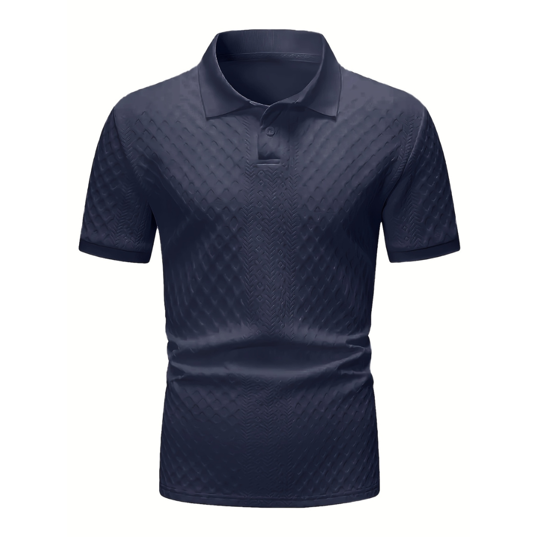 Atelier Rivelle | Polo Col Roulé Homme Automne Hiver Élégant Classique Boutonné