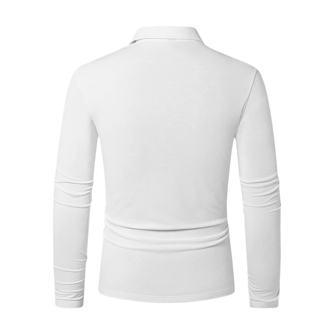 Atelier Rivelle | Polo Homme Manches Longues Décontracté Élégant