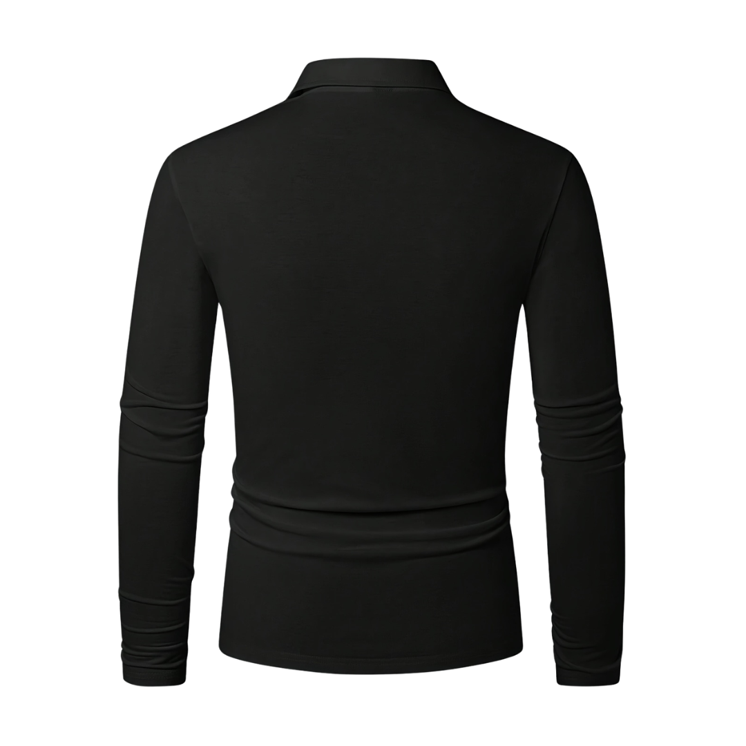 Atelier Rivelle | Polo Homme Manches Longues Décontracté Élégant