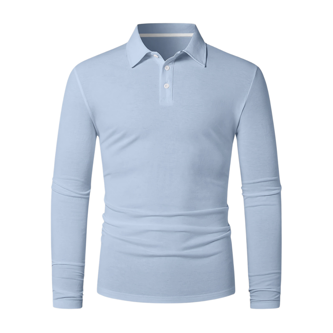 Atelier Rivelle | Polo Homme Manches Longues Décontracté Élégant