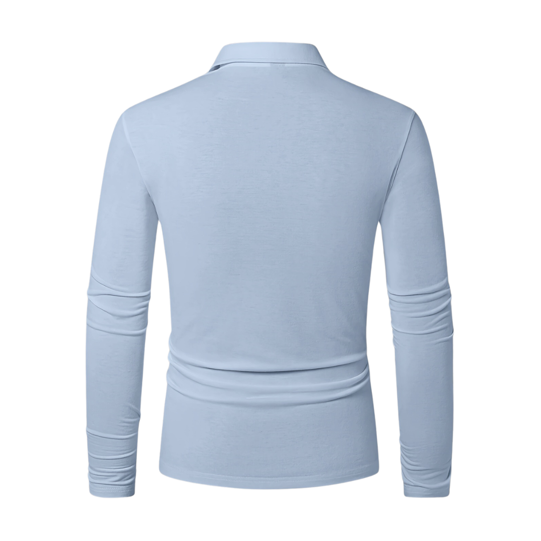 Atelier Rivelle | Polo Homme Manches Longues Décontracté Élégant