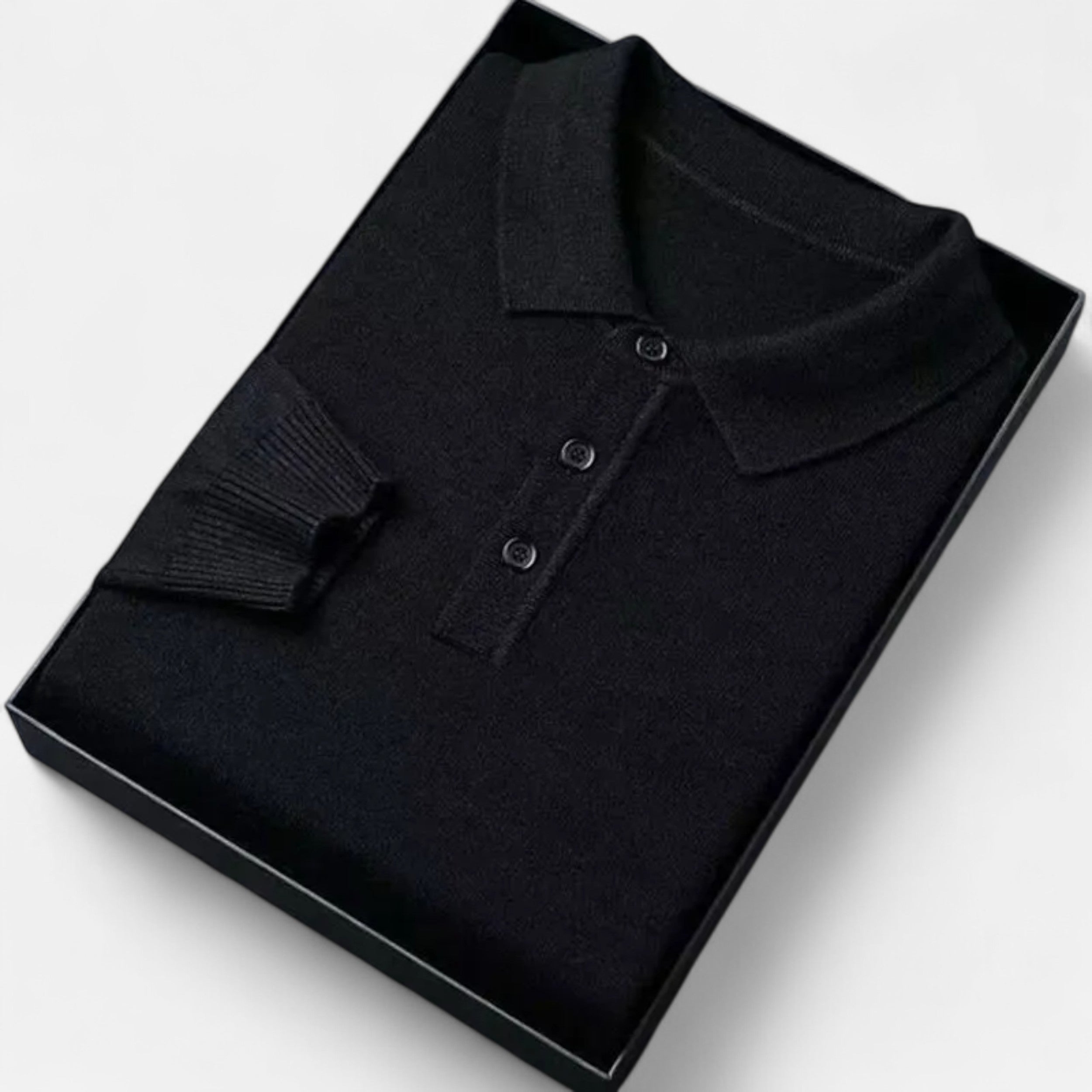 Atelier Rivelle | Pull Homme Col Polo Maille Épaisse Confort